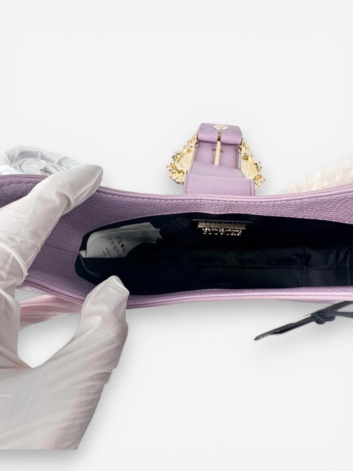 Versace Jeans Couture Lilac Shoulder Bag | Gold Buckle Chain Strap | NWT