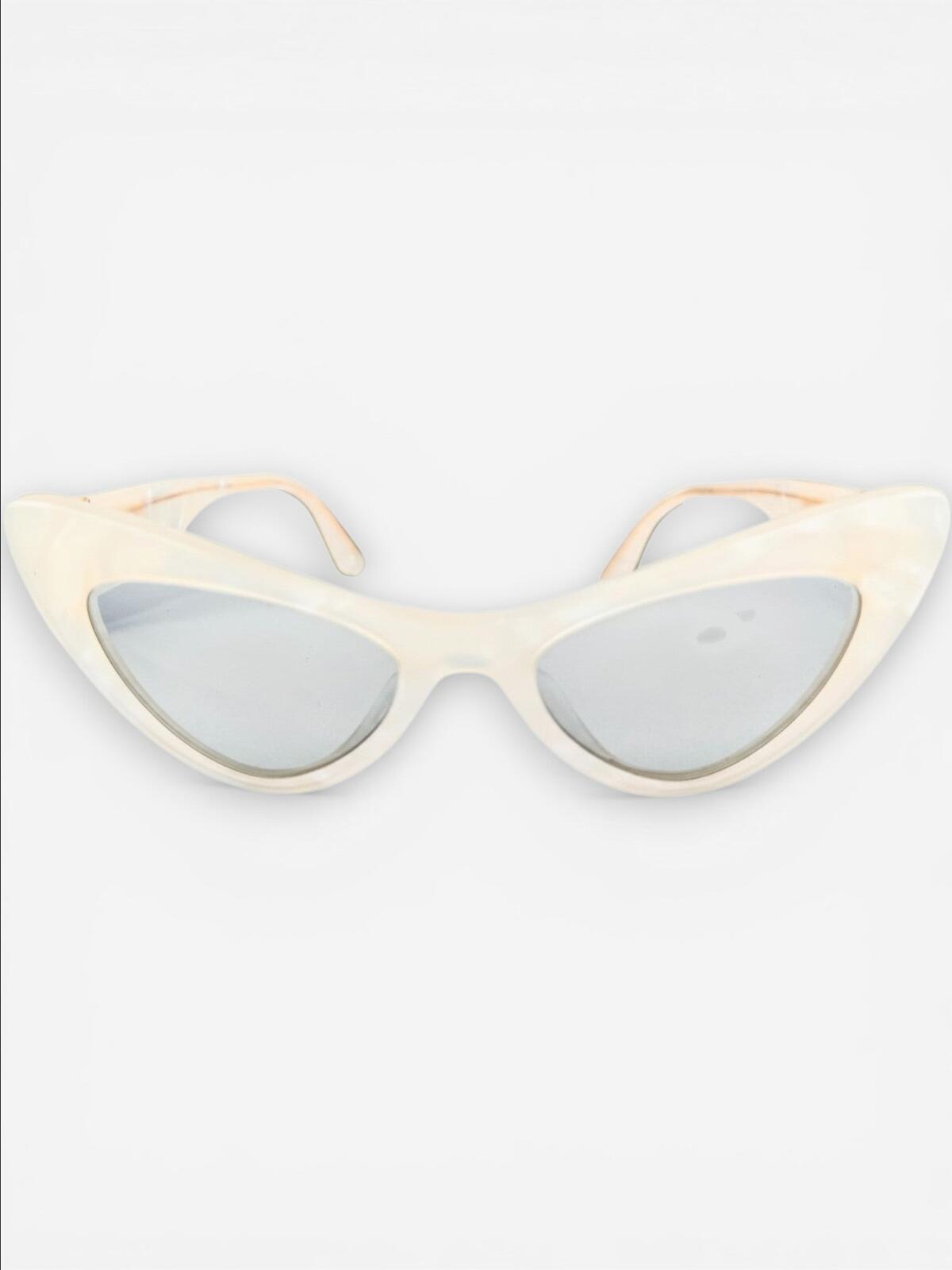 Dolce & Gabbana DG4386-F Pearl Acetate Cat-Eye Sunglasses Gold | New