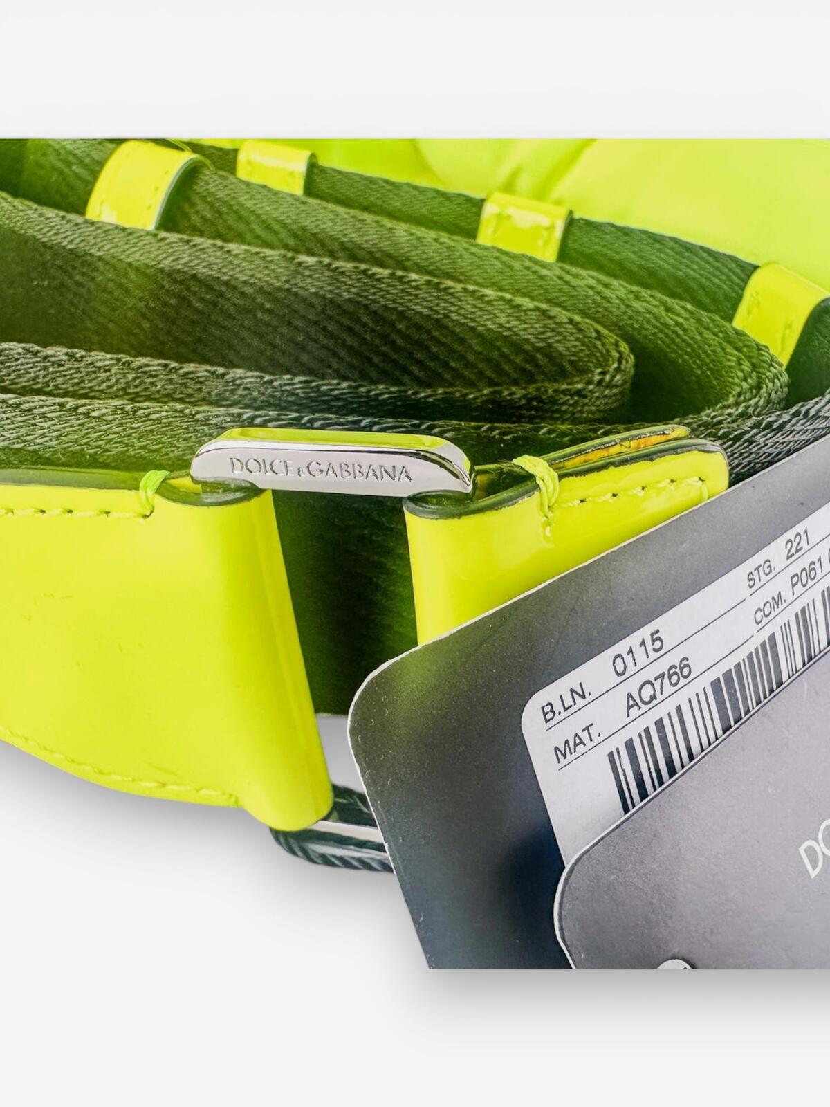Dolce & Gabbana Teddy Bear Neon Green Belt Bag | Unisex | NWT