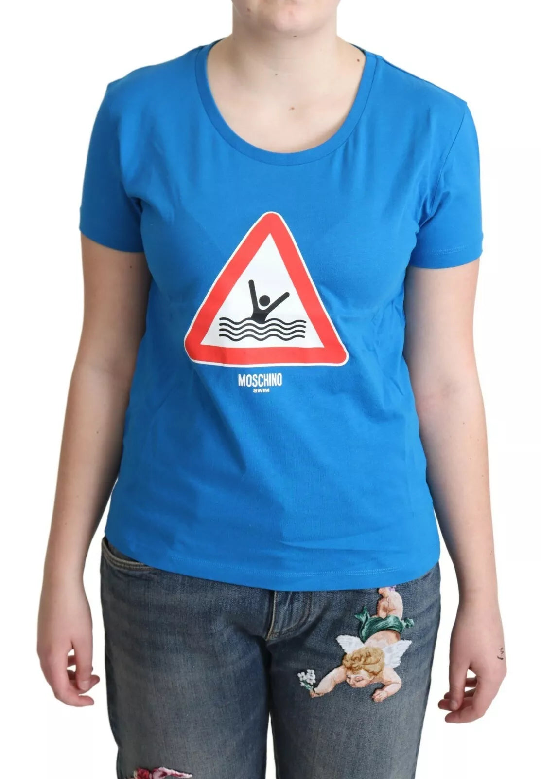 Moschino Swim Caution Womens T-Shirt - Vestir