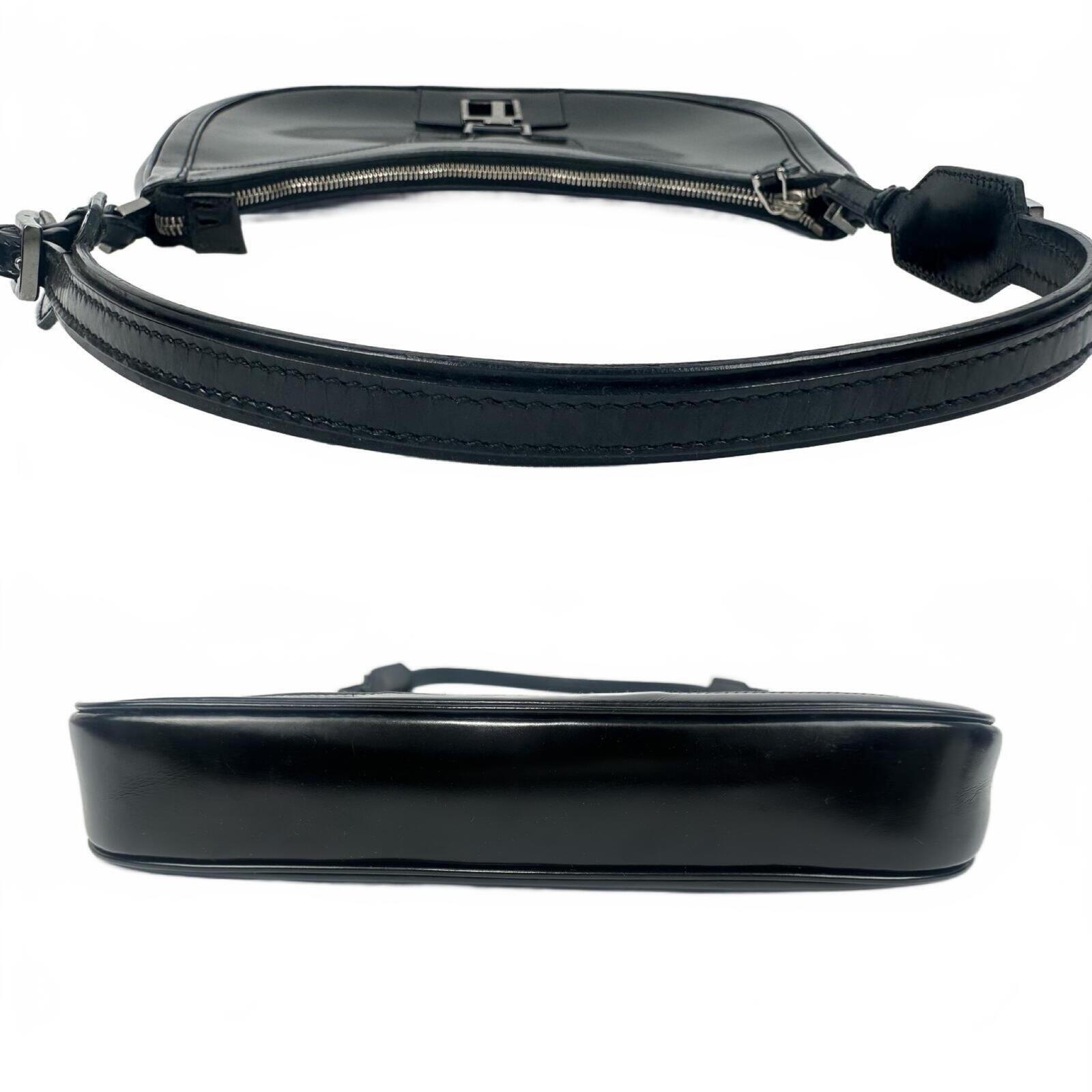 Gucci Tom Ford Era 1998 Black Patent Leather Hobo Shoulder Bag | Pre-Loved