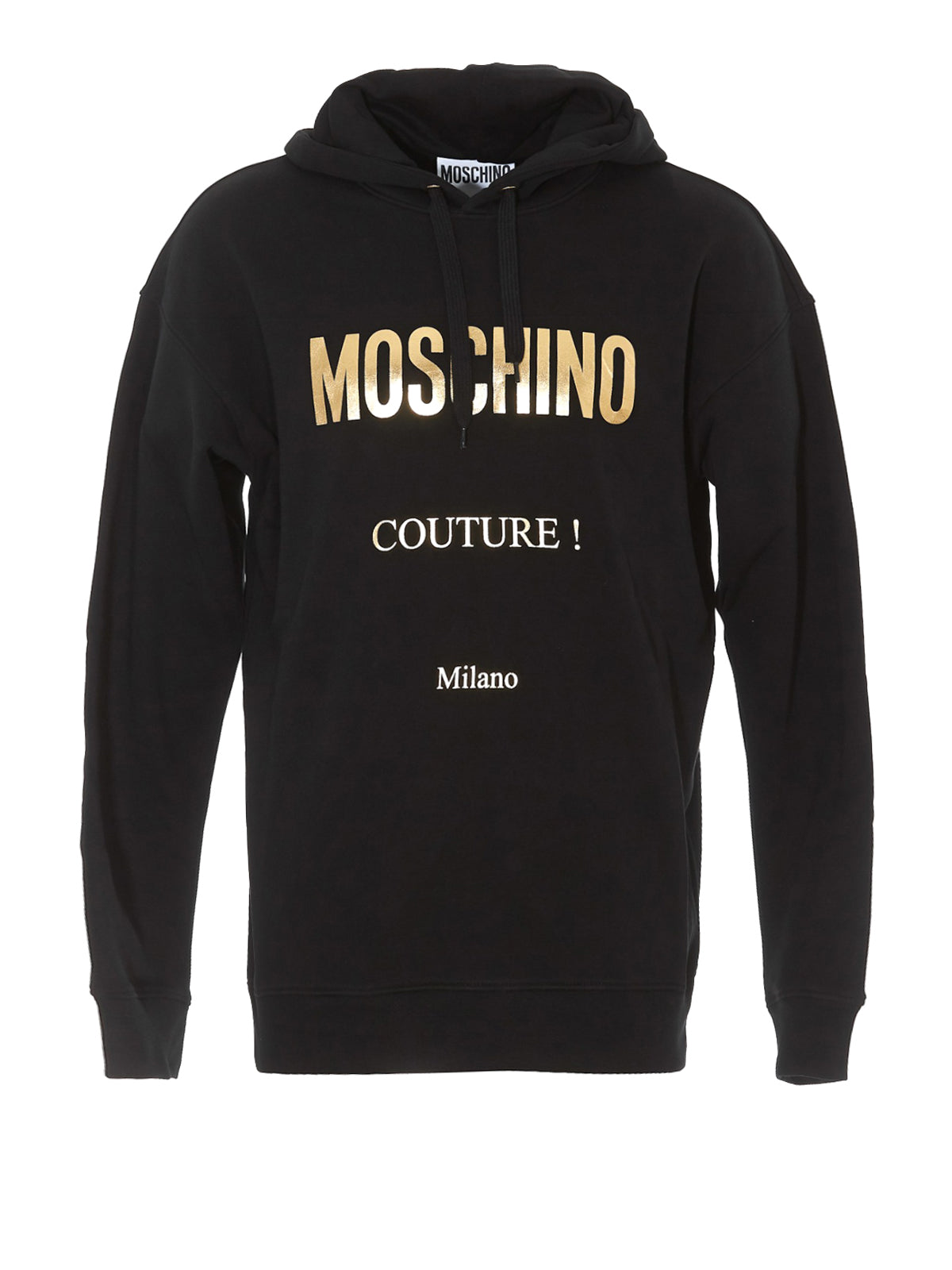 Golden logo print cotton hoodie - 44 & 46