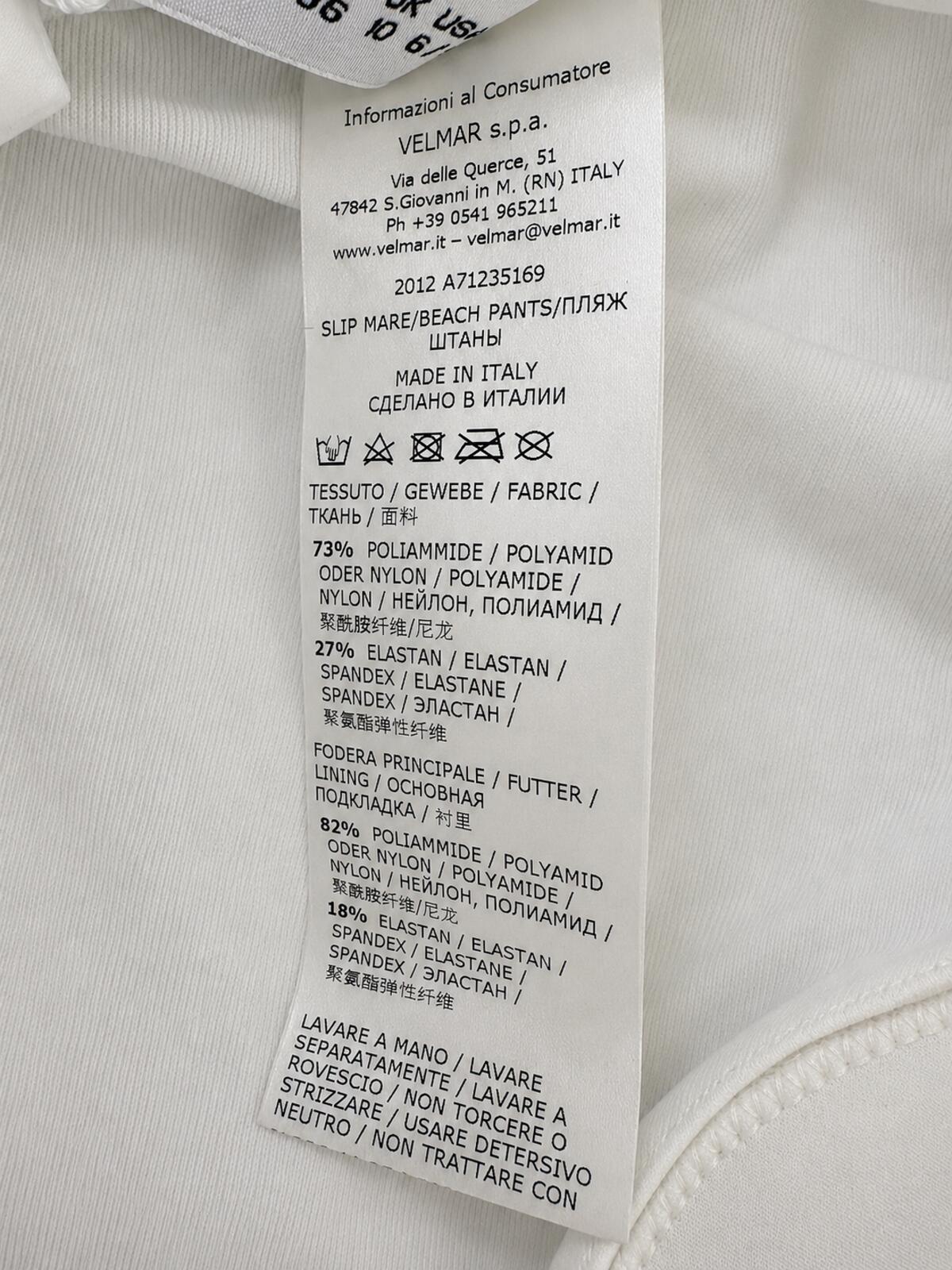 Moschino Swim Logo Side Tie Bikini Bottoms White Gold Print IT 2 US 6 S | NWT