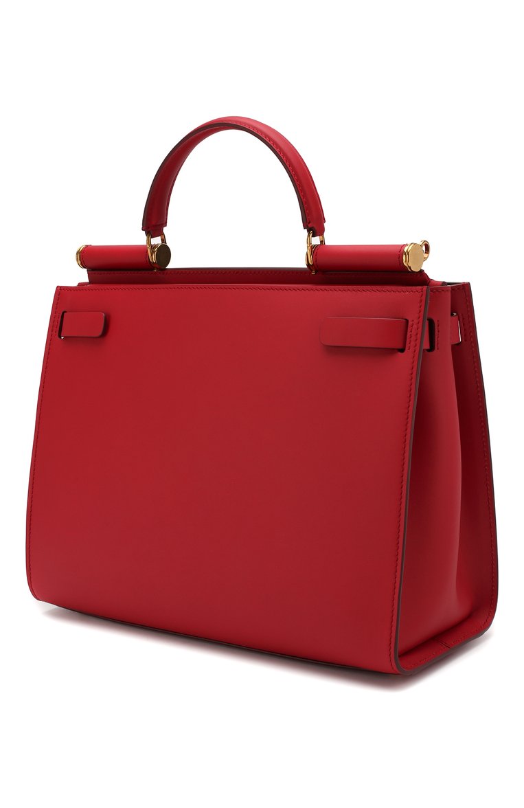 Dolce & Gabbana Borsa Red Small Calfskin Sicily 62 Bag - Vestir