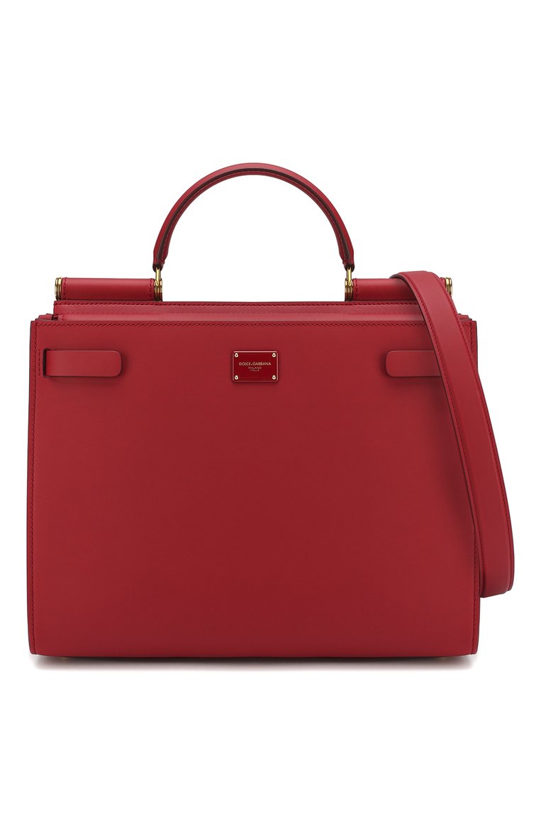 Dolce & Gabbana Borsa Red Small Calfskin Sicily 62 Bag - Vestir