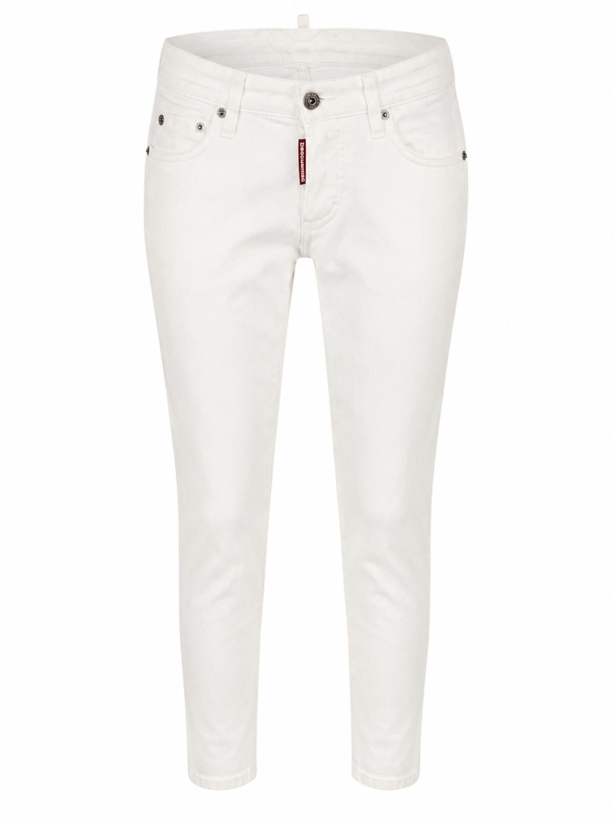 Dsquared2 Jennifer Jean White Mid Rise Skinny IT38 NWT S75LB0226