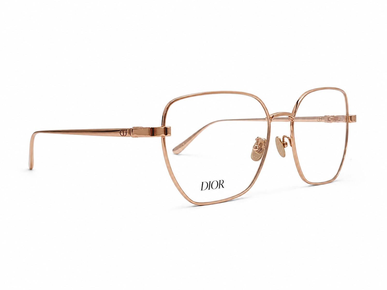 Christian Dior CDiorO S3F E000 Rose Gold Metal Eyeglasses 55-17 | New