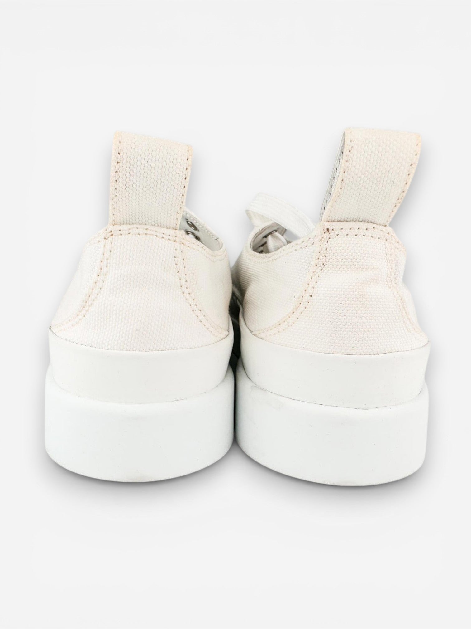 Dolce & Gabbana White Canvas Platform Low-Top Sneakers EU 40 / US 9 – New In Box