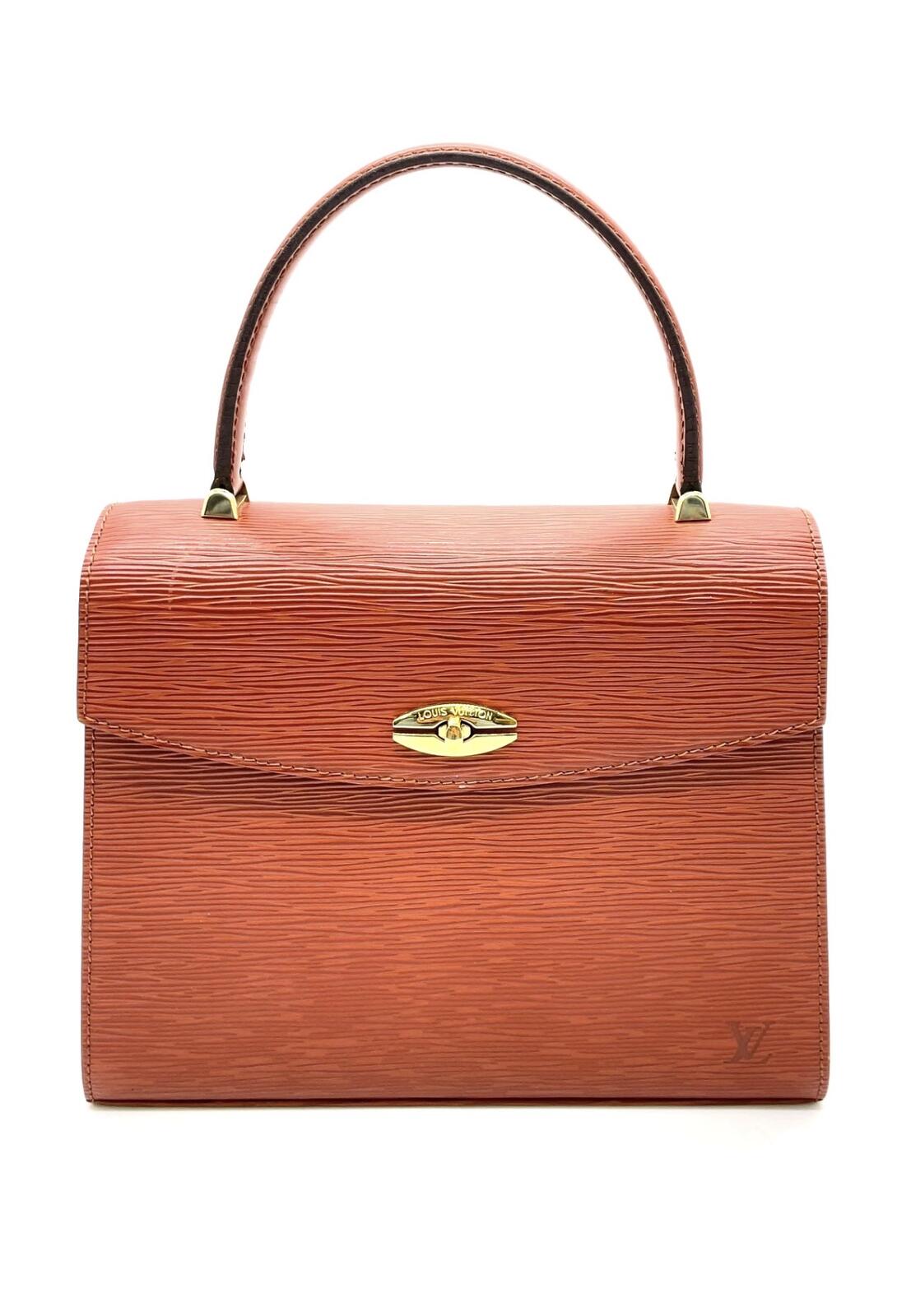 Louis Vuitton Vintage Malesherbes Epi Leather Cognac Top Handle Bag 1994 | Pre-Loved