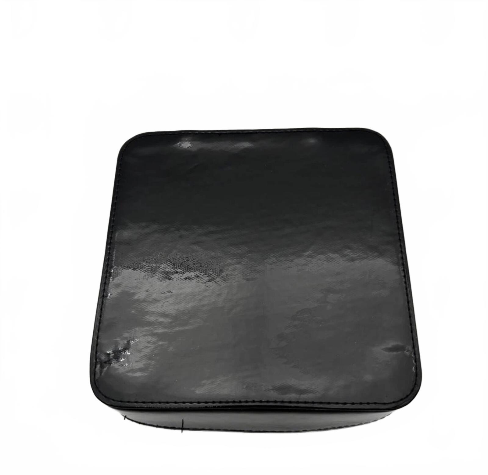 Chanel CC Logo Black Patent Cosmetic Case Vanity Pouch GWP | Pre-Loved