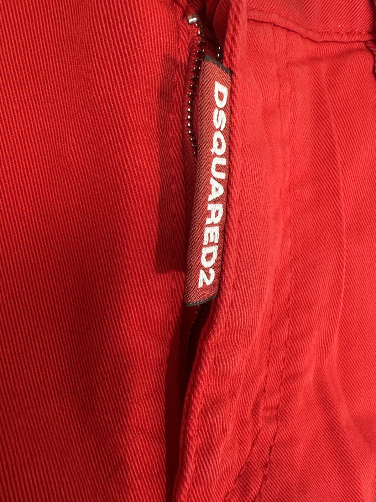 Dsquared2 Medium Waist Cropped Twiggy Women Jean Red IT38 NWT S75LB0127