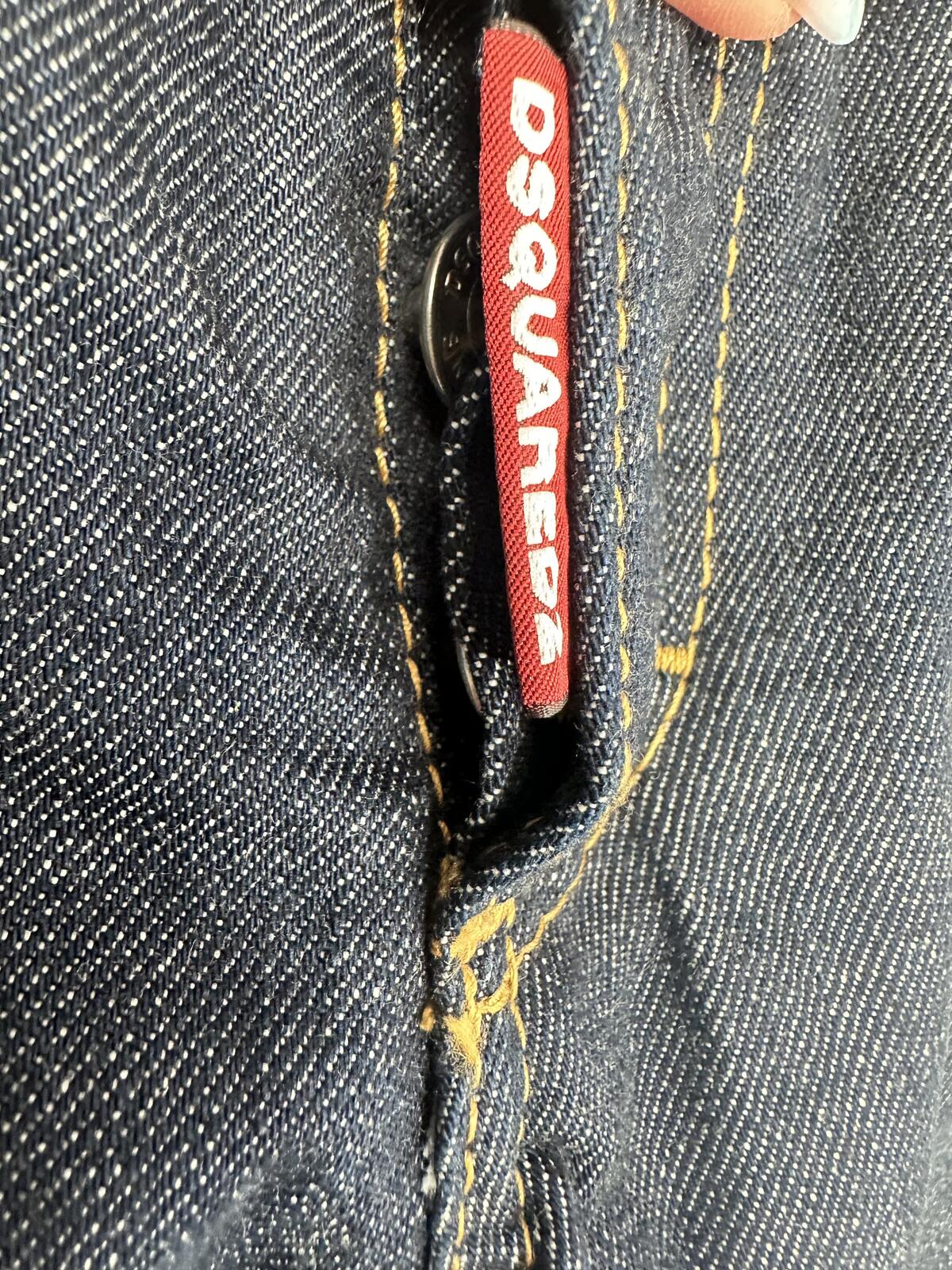 Dsquared2 Skinny Jean Dark Indigo Ankle Zip Short Crotch IT 40 US 4 | NWT