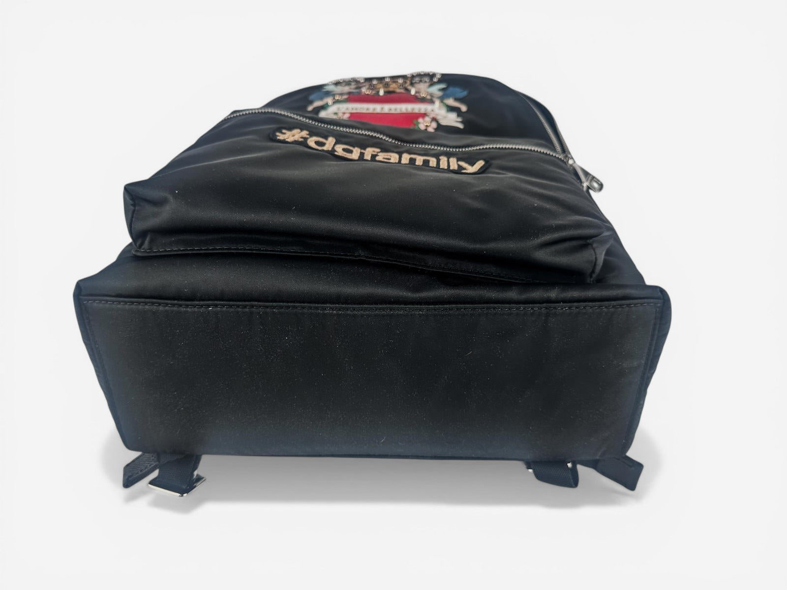 Dolce & Gabbana #DGFamily Vulcano Black Nylon Designer Logo Backpack – NWT