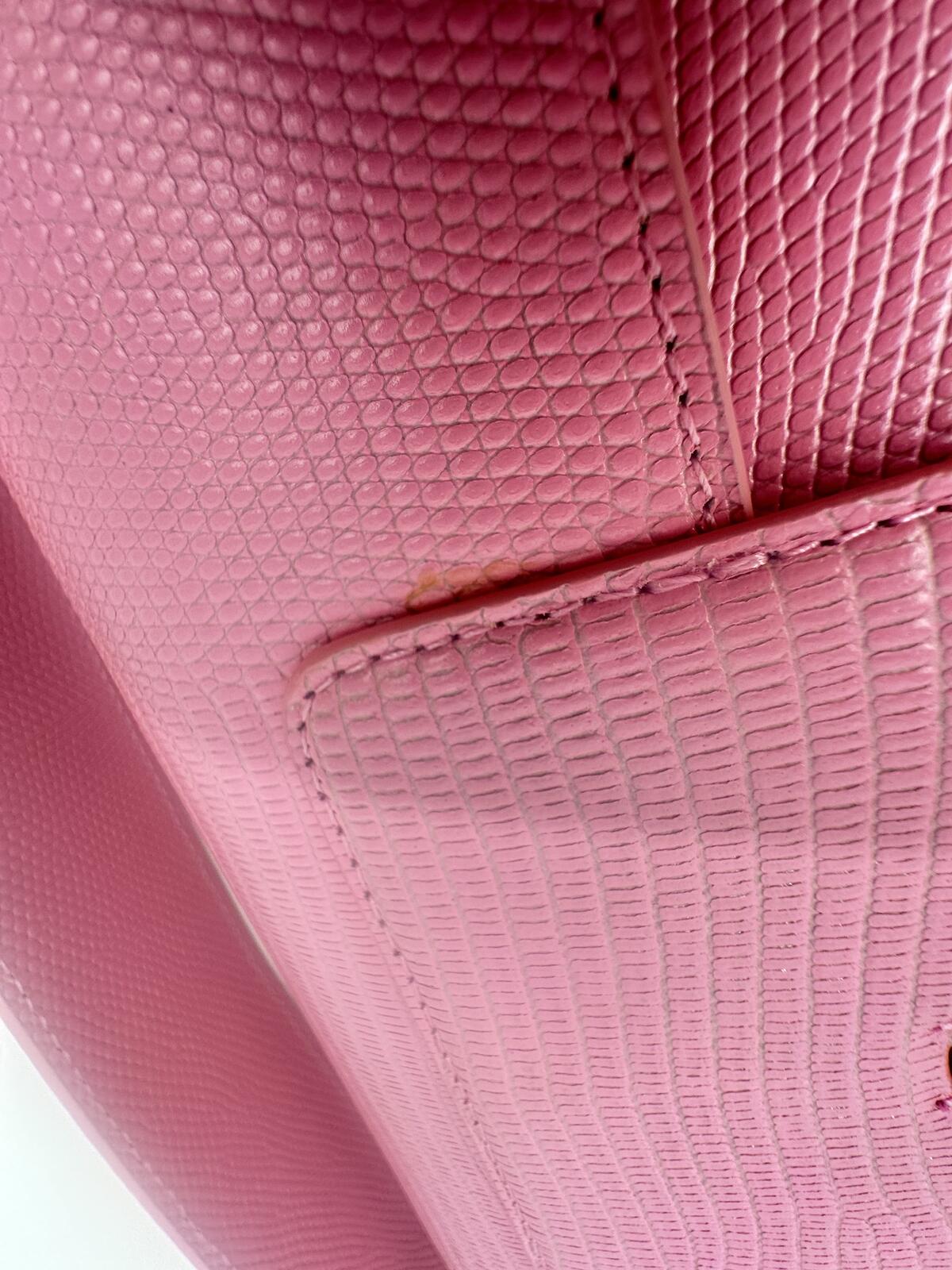 Wandler Georgia Pink Lizard-Embossed Leather Shoulder Bag | NWT