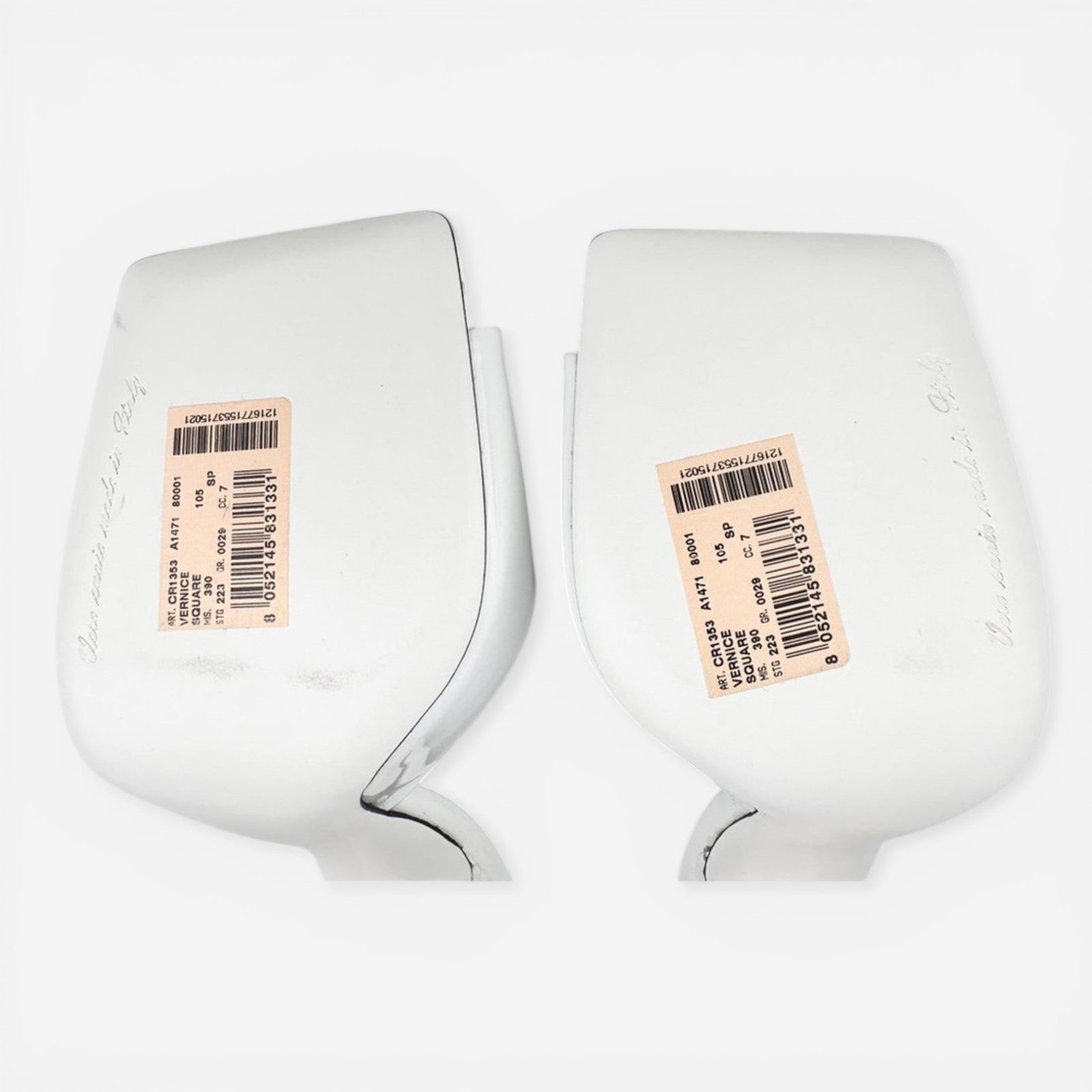 Dolce & Gabbana White Patent Calfskin Square‑Toe Mules – Women’s EU 39 NIB