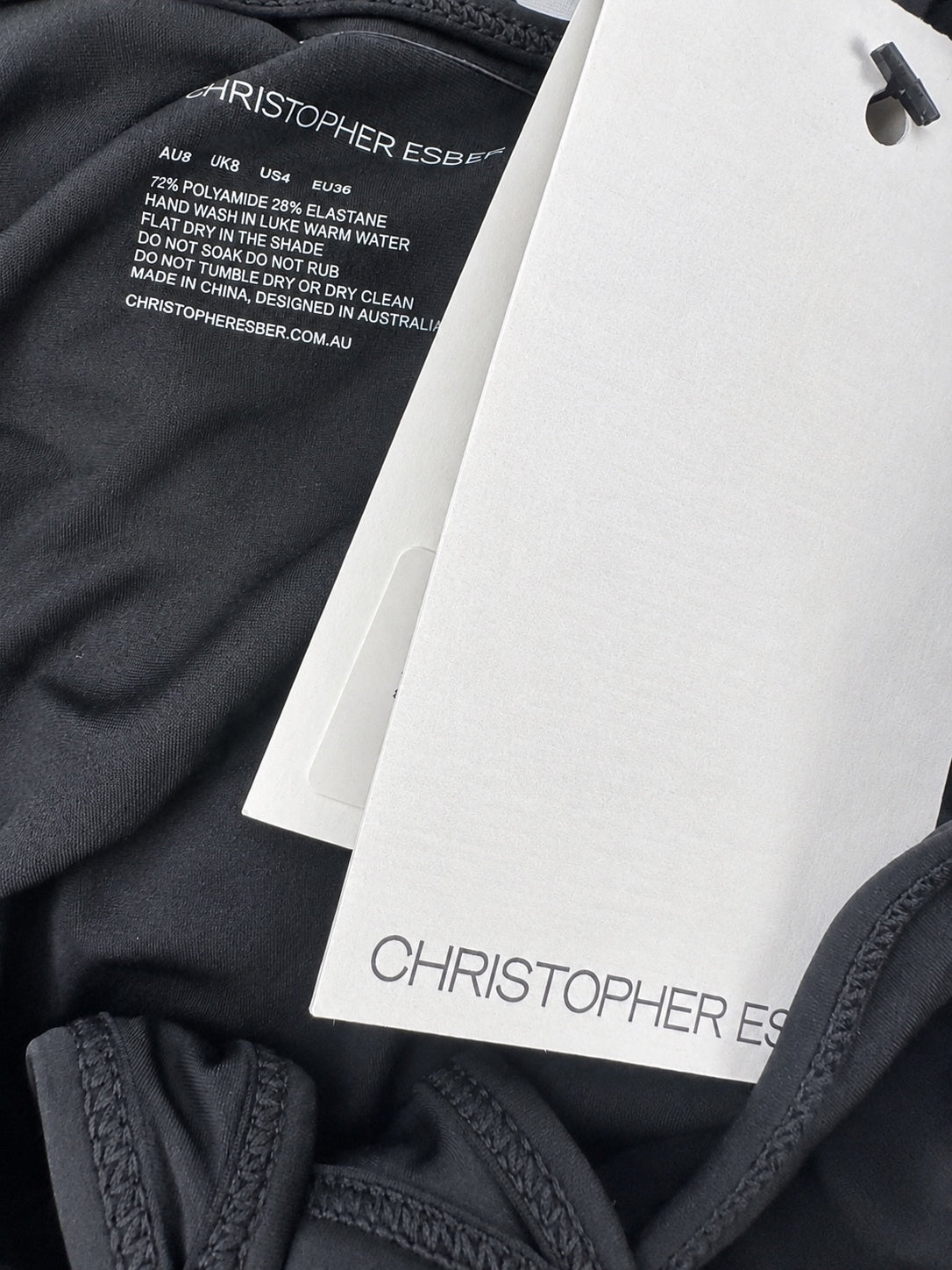 Christopher Esber Swim Cover-Up Cutout Maxi Dress Black AU 8 US 4 | NWT