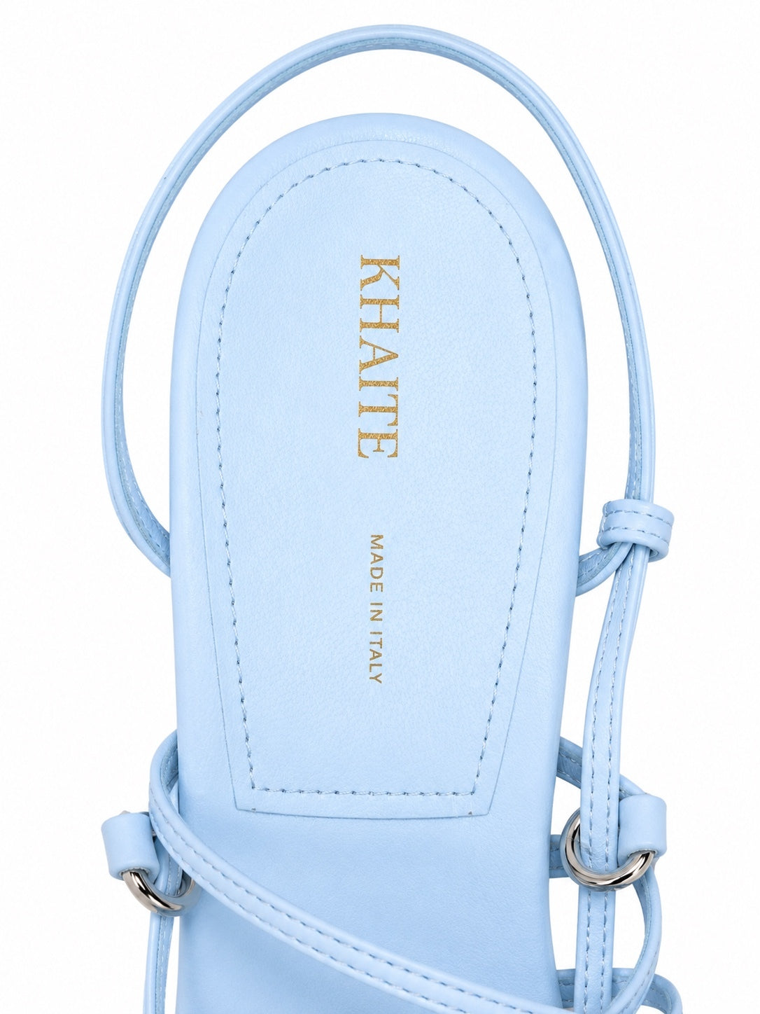 KHAITE Marion Leather Strappy Sandals Baby Blue EU 36.5 US 6.5 | NIB