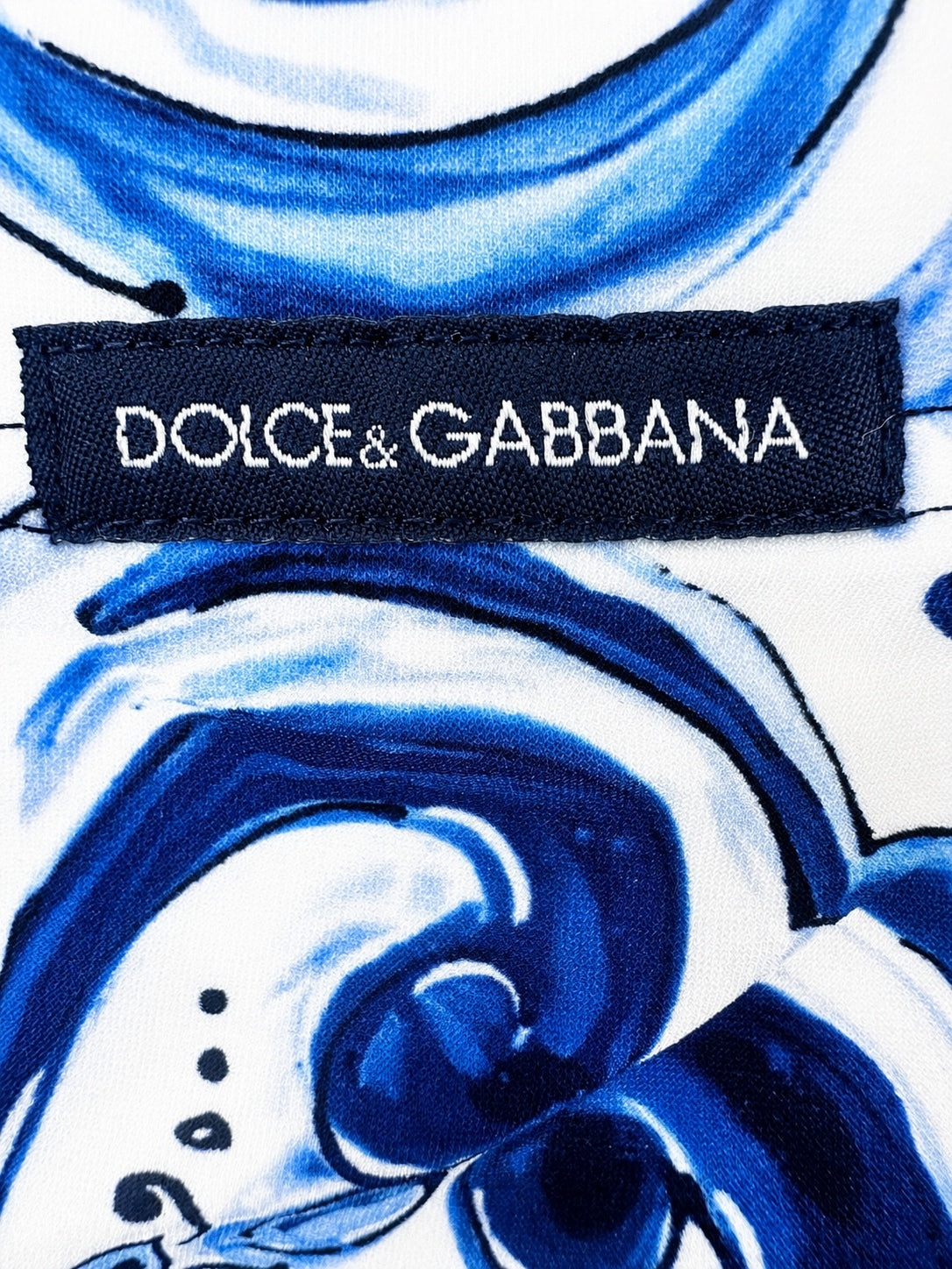 Dolce & Gabbana Majolica Print Swim Briefs Blue White Size L (IT 6 / EU XL) NWT