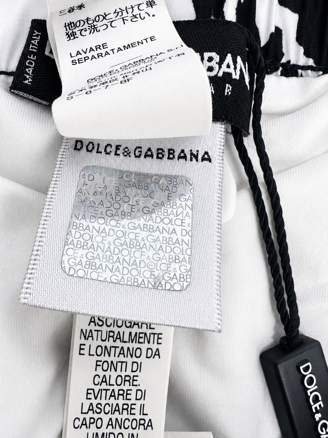 Dolce & Gabbana Panda Print Swim Shorts Black White Men XS IT 3 | NWT
