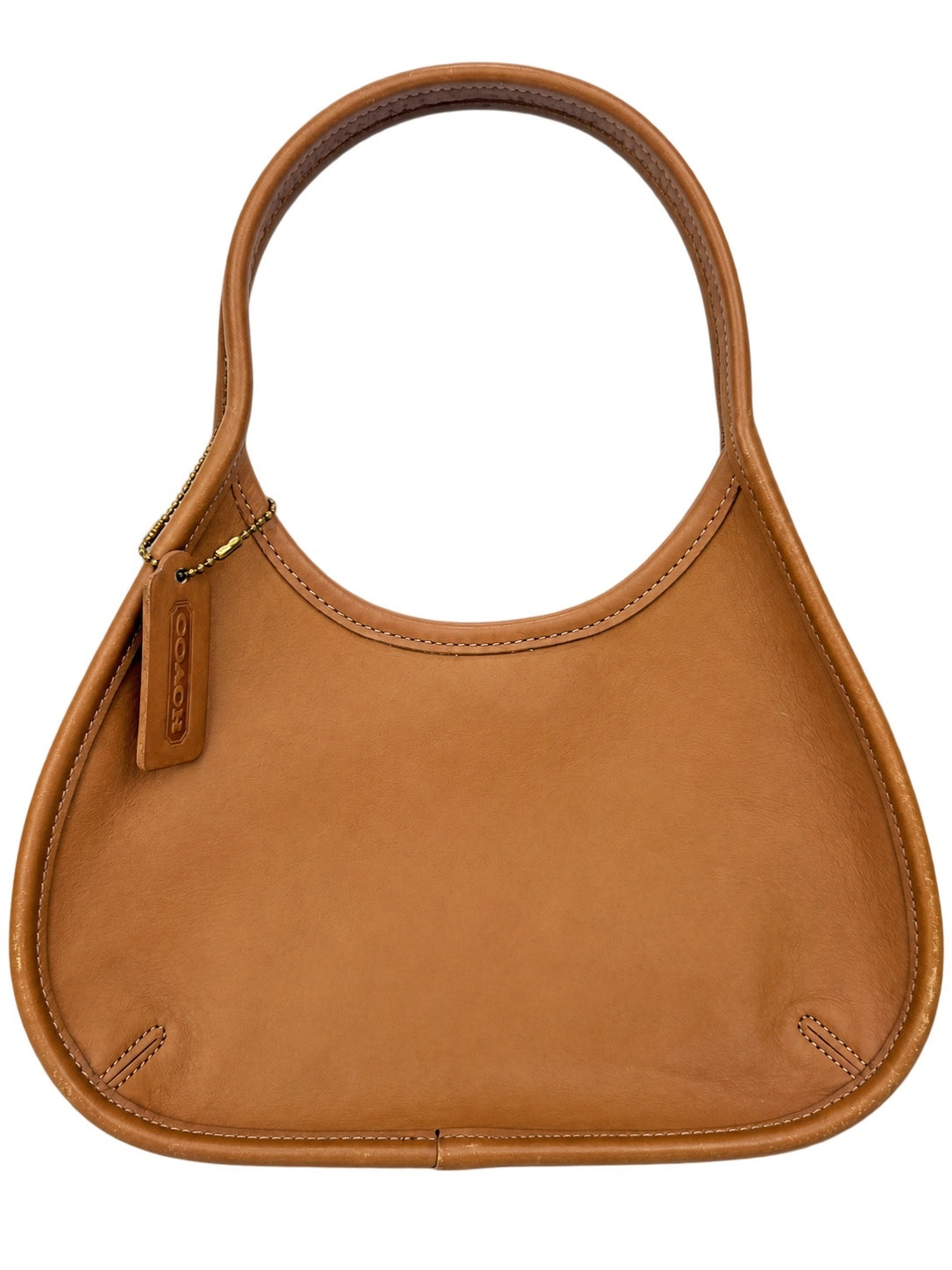 Coach Ergo Crescent Vintage Glove-Tanned Leather Hobo Tan USA
