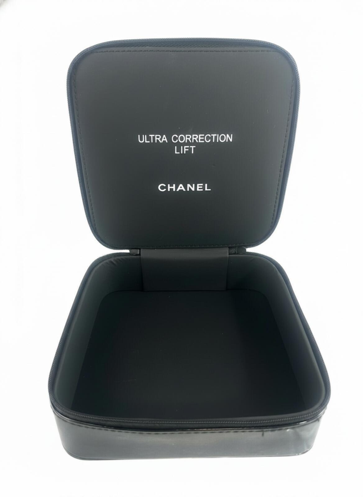 Chanel CC Logo Black Patent Cosmetic Case Vanity Pouch GWP | Pre-Loved