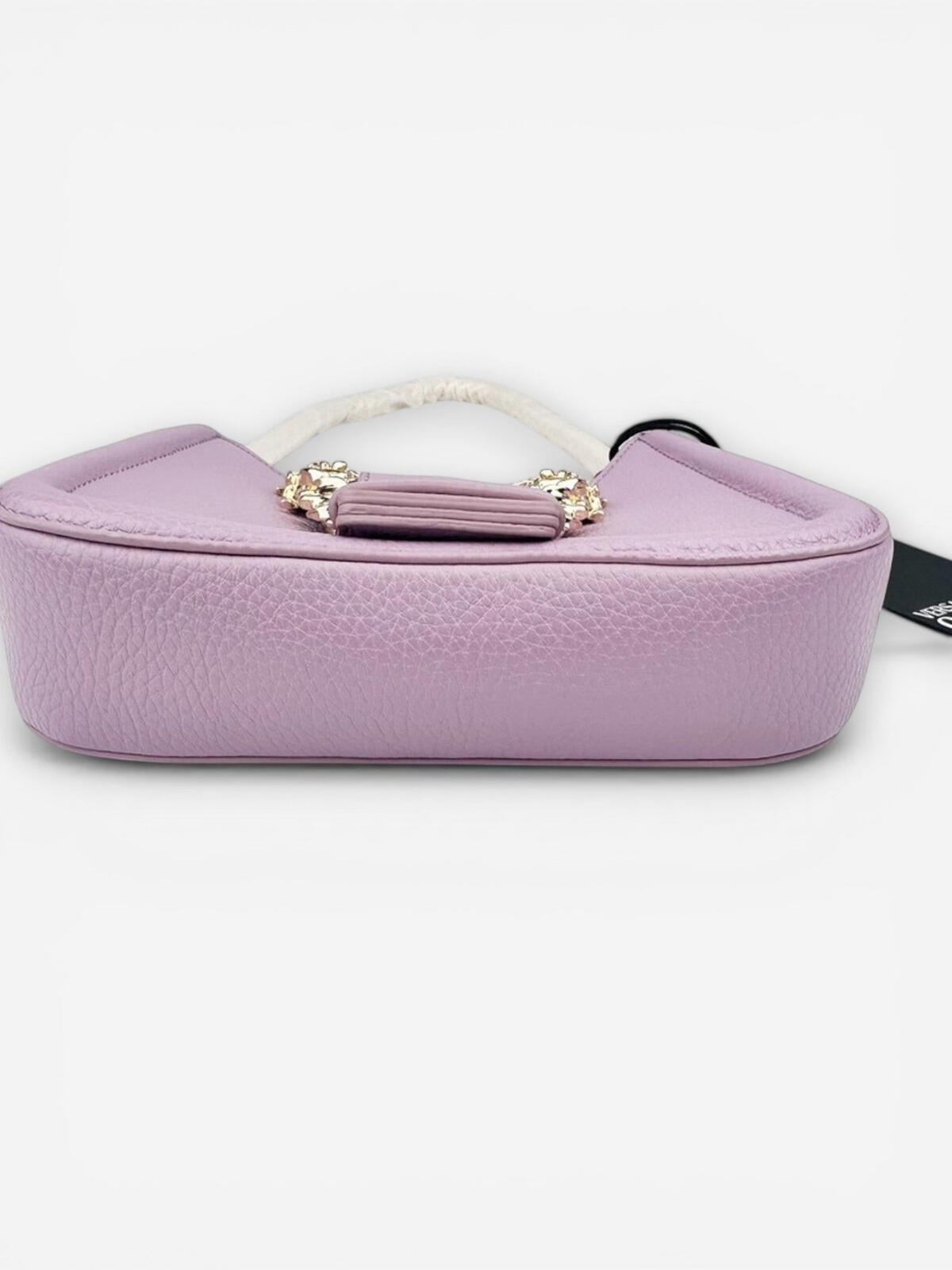 Versace Jeans Couture Lilac Shoulder Bag | Gold Buckle Chain Strap | NWT