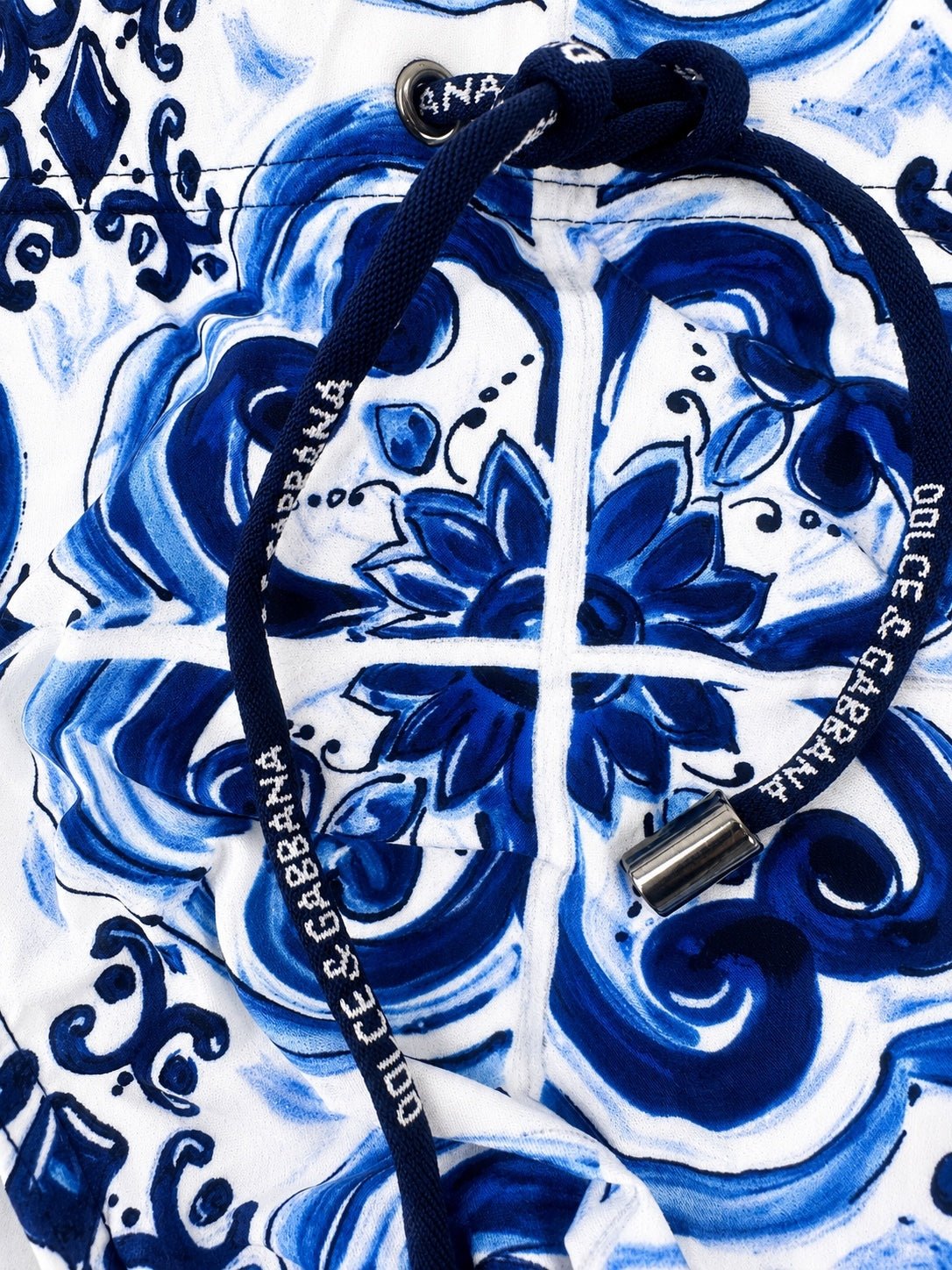 Dolce & Gabbana Dolce & Gabbana Majolica Print Swim Briefs Blue White Size XS (IT 3 / EU S) NWT - Vestir