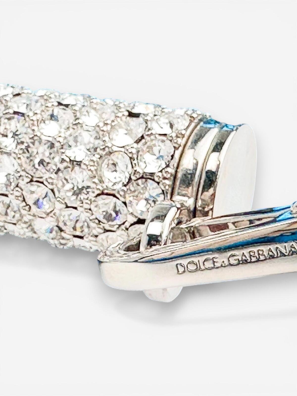 Dolce & Gabbana Sicily Rare Limited Edition Metallic Croc Light Blue – view 7