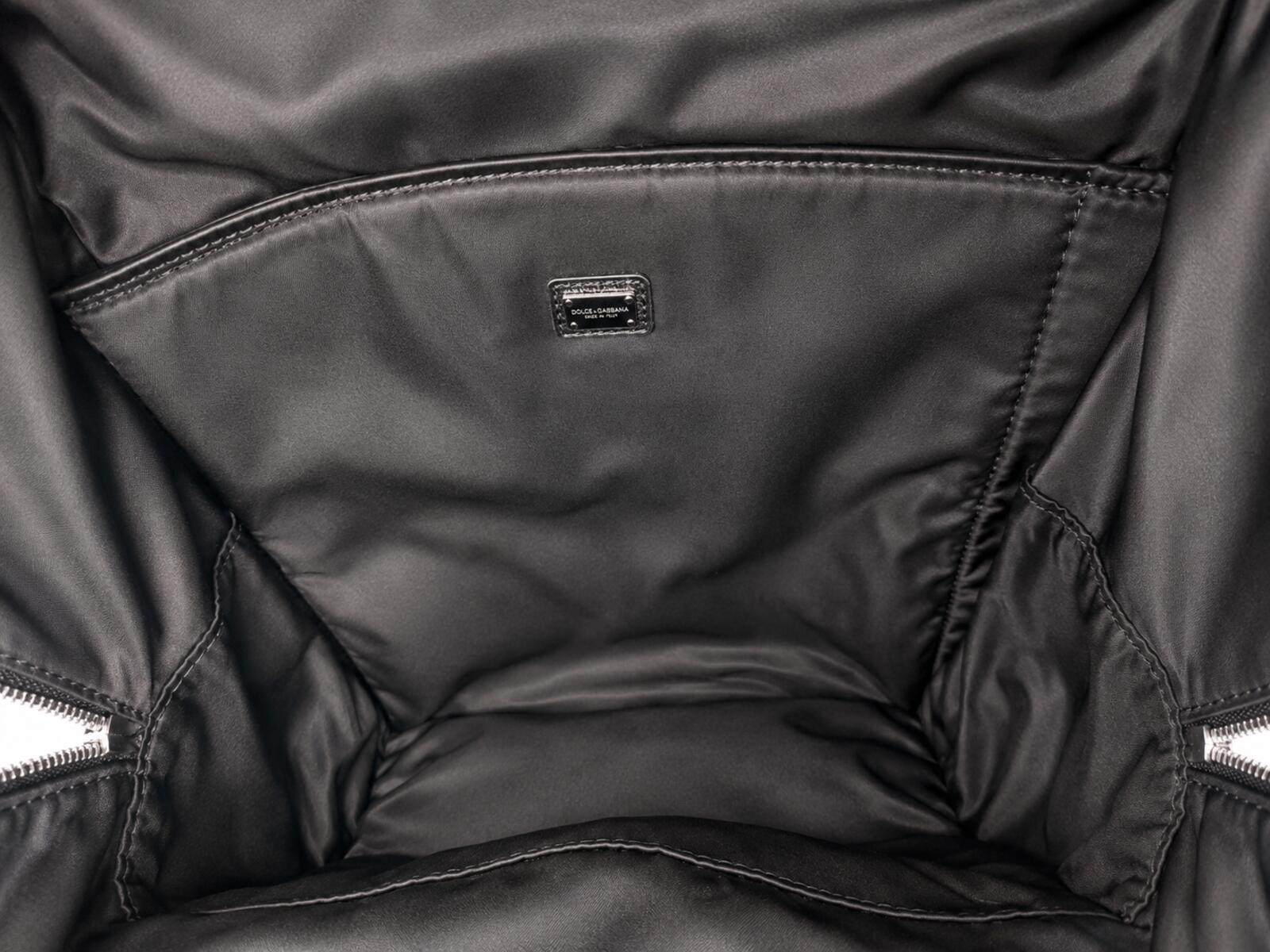Dolce & Gabbana Dolce & Gabbana Vulcano DGFamily Embellished Nylon Backpack Black | NWT - Vestir