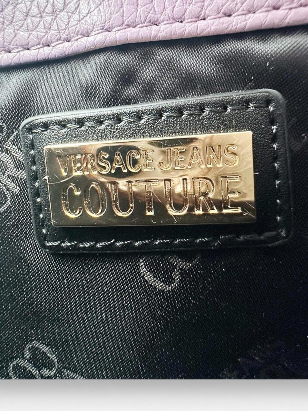 Versace Jeans Couture Lilac Shoulder Bag | Gold Buckle Chain Strap | NWT