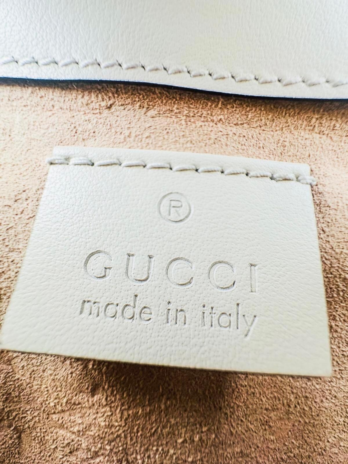 Gucci Gucci Aria Super Mini GG Marmont Bag — Mystic White Calfskin | NIB - Vestir