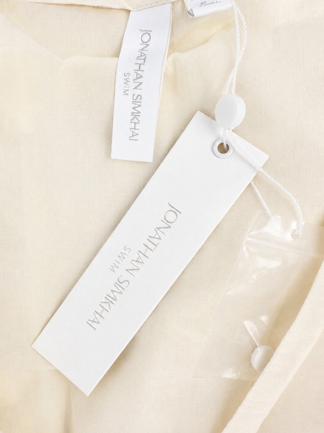 Jonathan Simkhai Jonathan Simkhai Ivory Belted A-Line Mini Dress | Balloon Sleeves | NWT | Size S - Vestir
