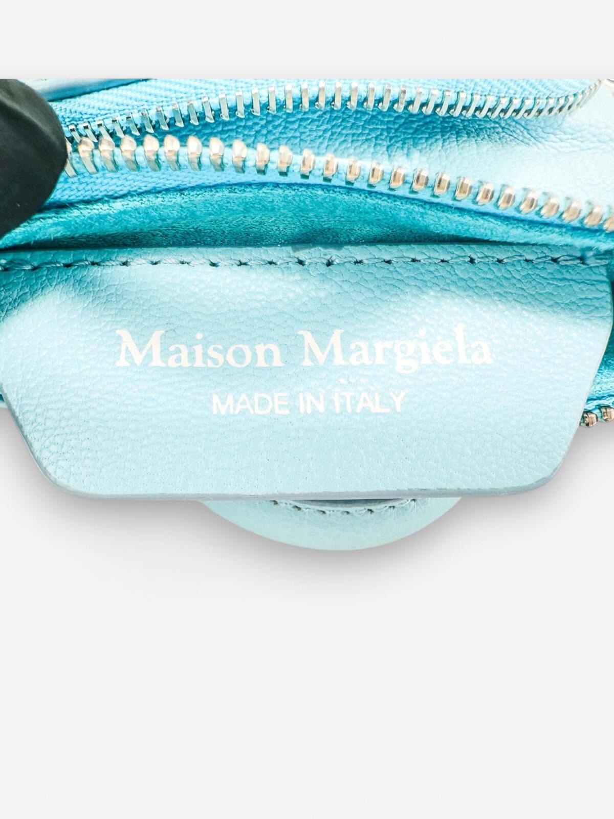 Maison Margiela 5AC Classique Baby Grained Leather Light Blue Aqua Tote – view 7