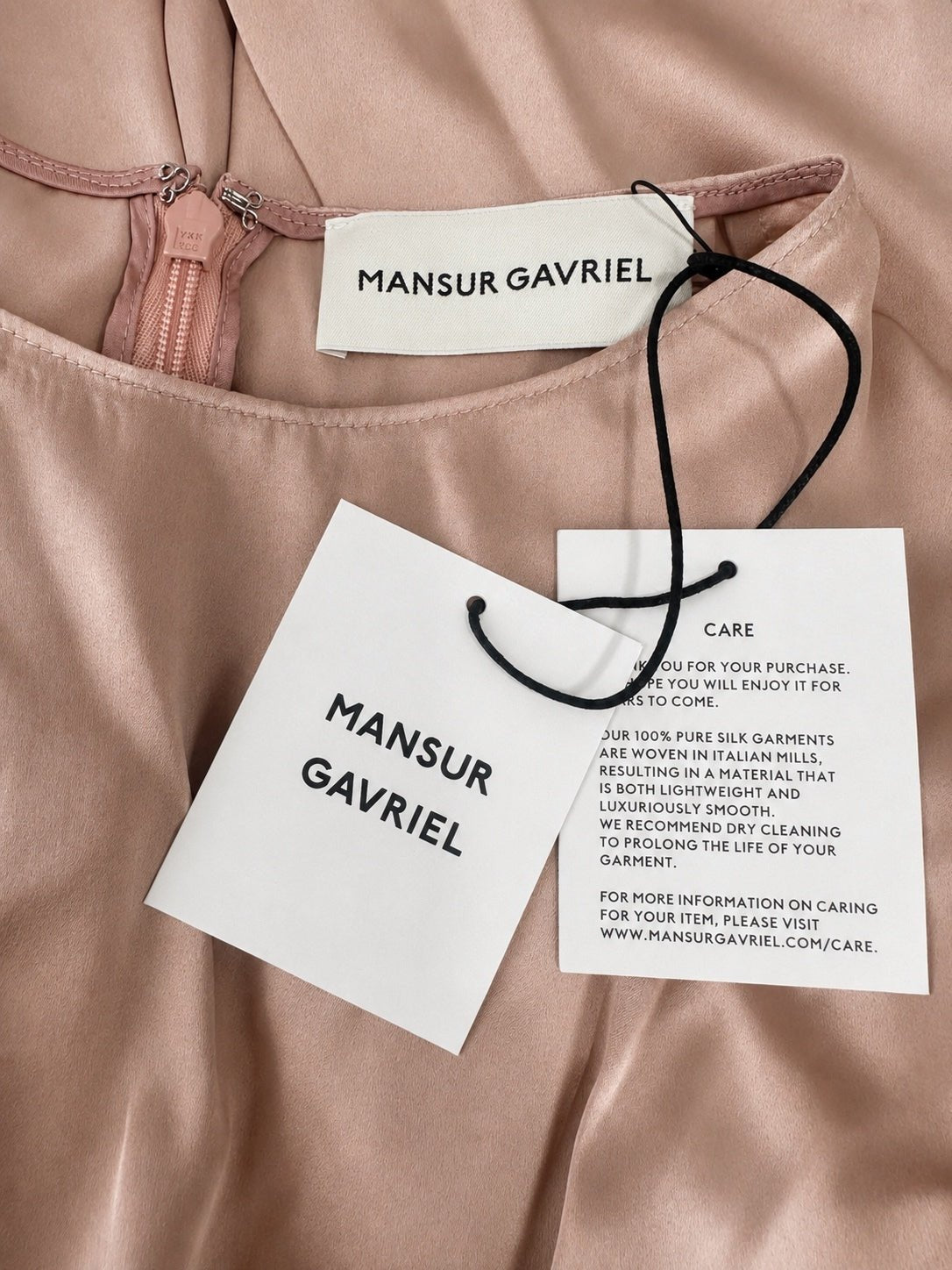 Mansur Gavriel Mansur Gavriel Silk Maxi Dress Blush Elbow Sleeve IT 38 US 2 XS | NWT - Vestir