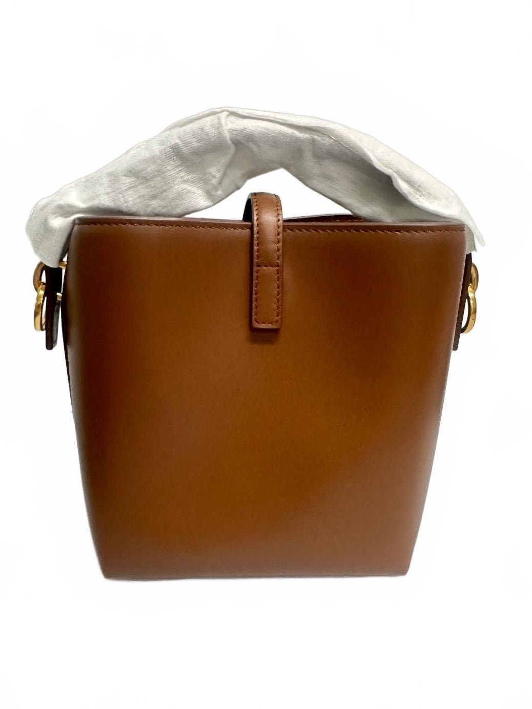Yves Saint Laurent Saint Laurent Le 37 Mini Shoulder Bag Brown Leather Cassandre YSL | New - Vestir