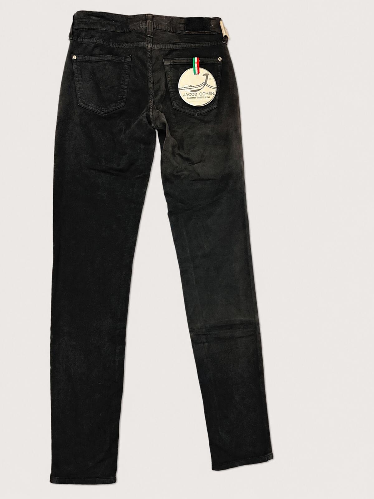 Jacob Cohen J711 Slim Jean Dark Charcoal Black Women Size 26 | NWT