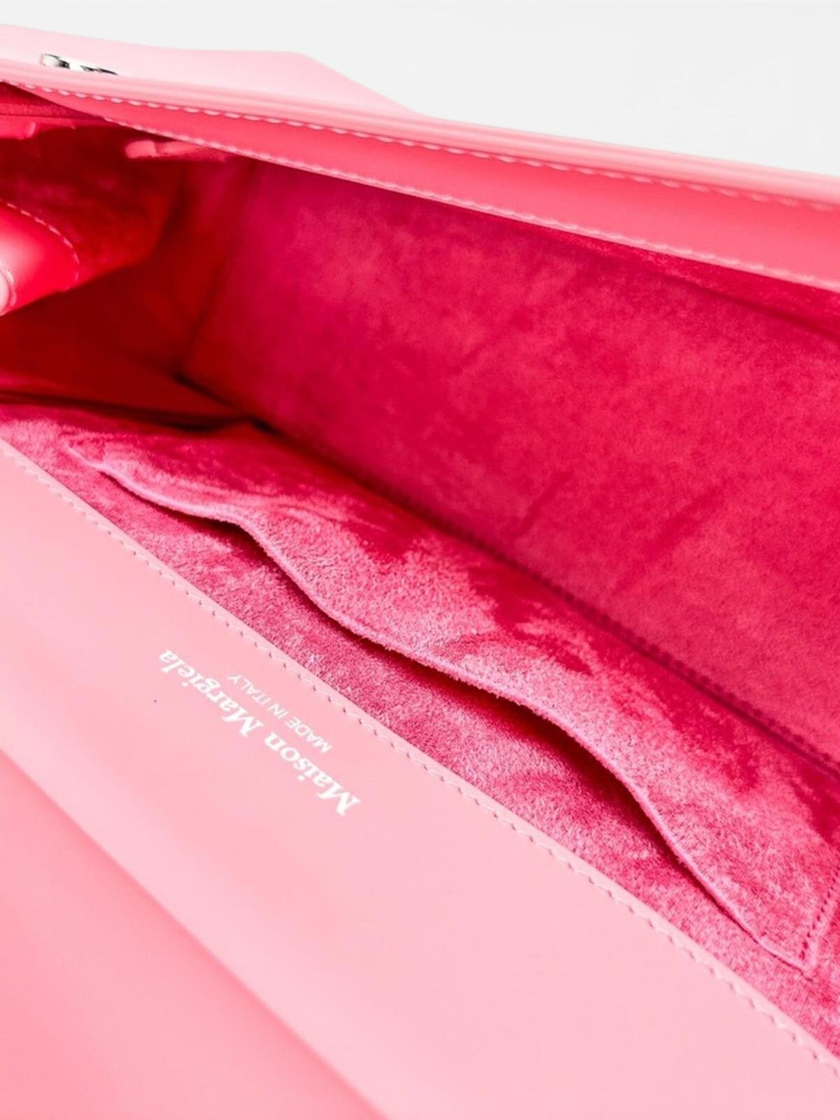 Maison Margiela Snatched Medium Pink Calfskin Top Handle Bag FW23 | NWT