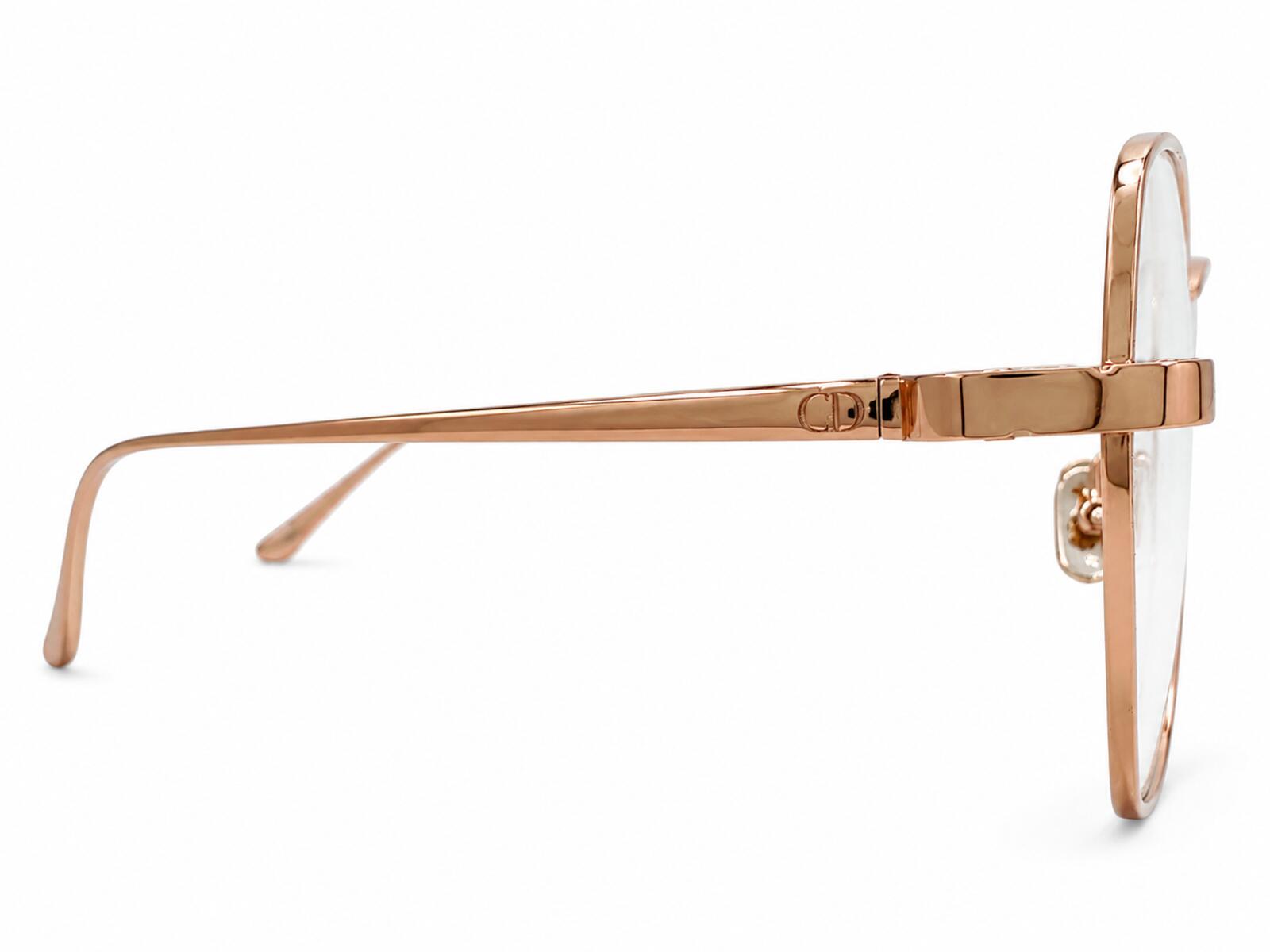 Christian Dior CDiorO S3F E000 Rose Gold Metal Eyeglasses 55-17 | New
