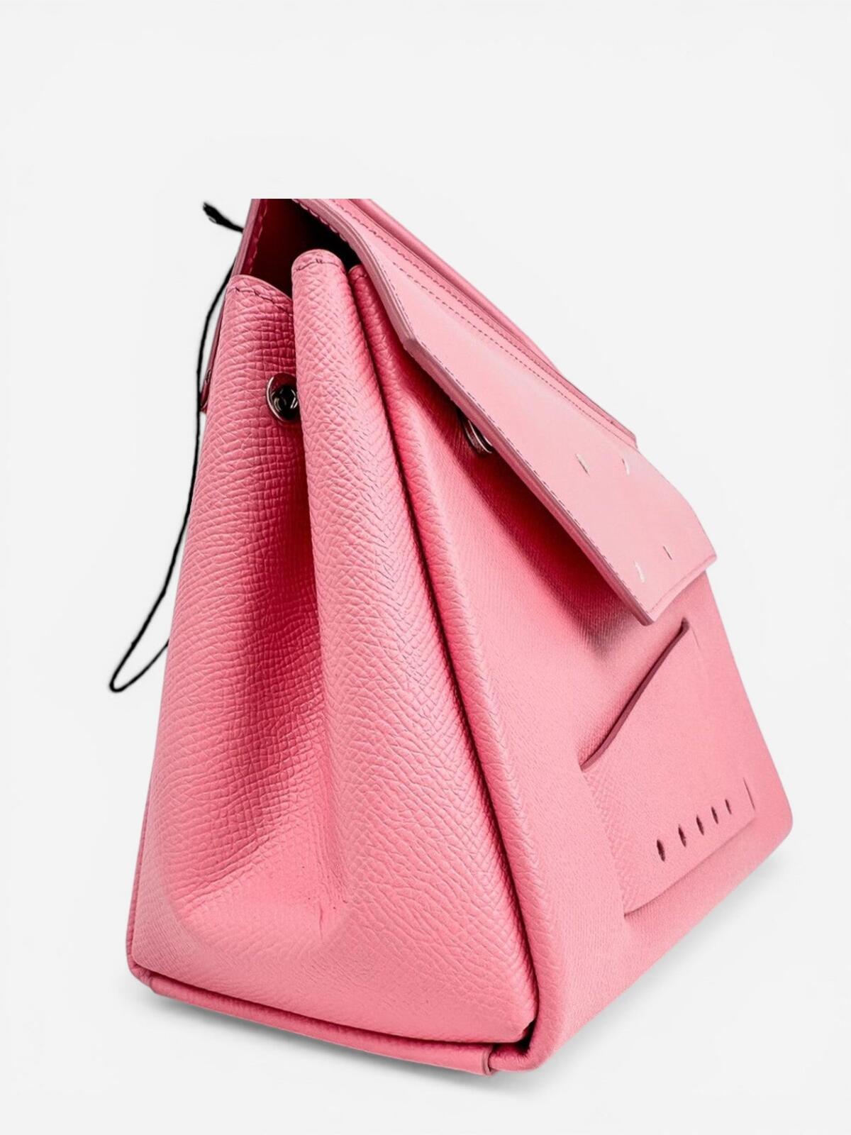 Maison Margiela Snatched Medium Pink Calfskin Top Handle Bag FW23 | NWT