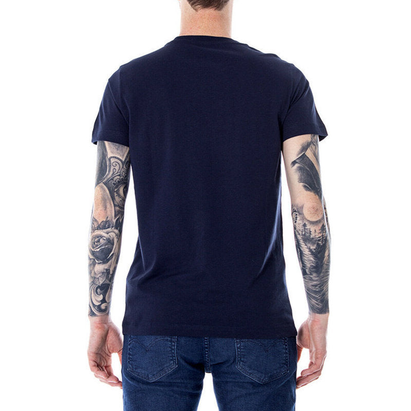 Diesel T-Diego-Brok Navy Logo T-Shirt - Vestir