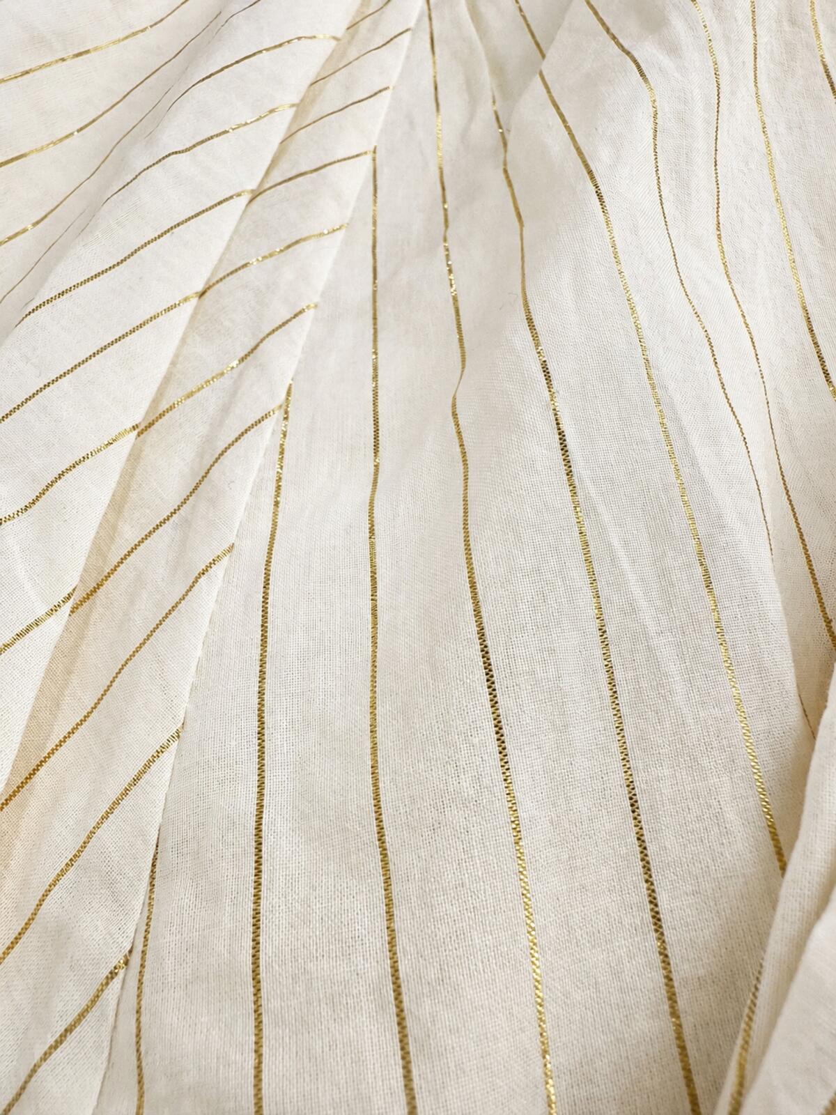 Zimmermann Anneke Cut Out Ruffle Maxi Dress Ivory Metallic Size 3 US 10 | NWT