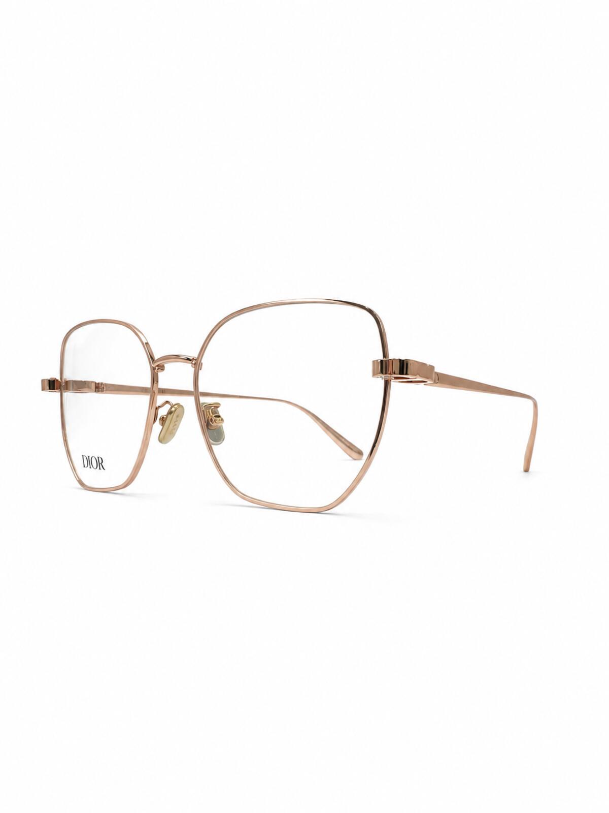 Christian Dior CDiorO S3F E000 Rose Gold Metal Eyeglasses 55-17 | New