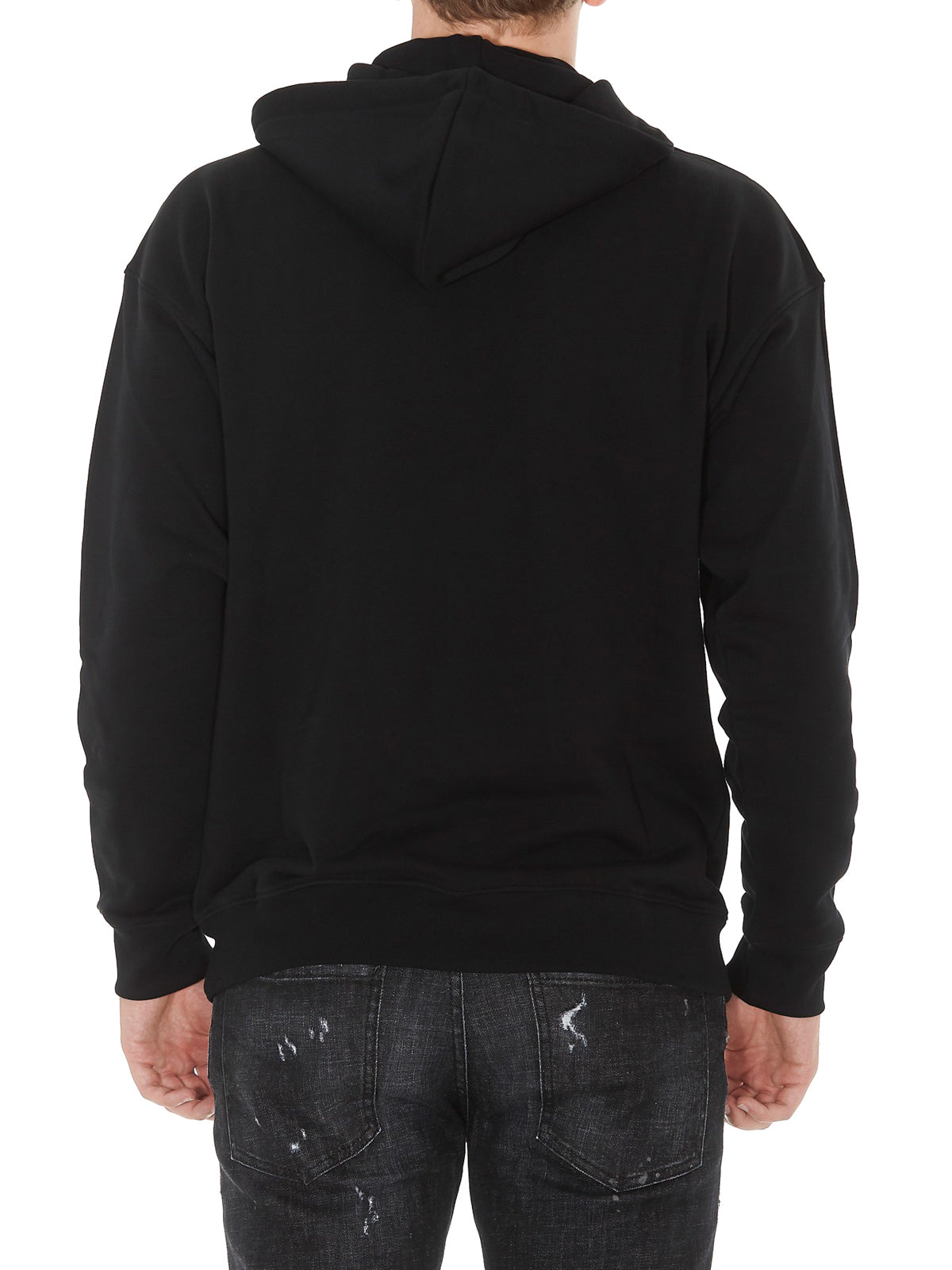 Golden logo print cotton hoodie - 44 & 46