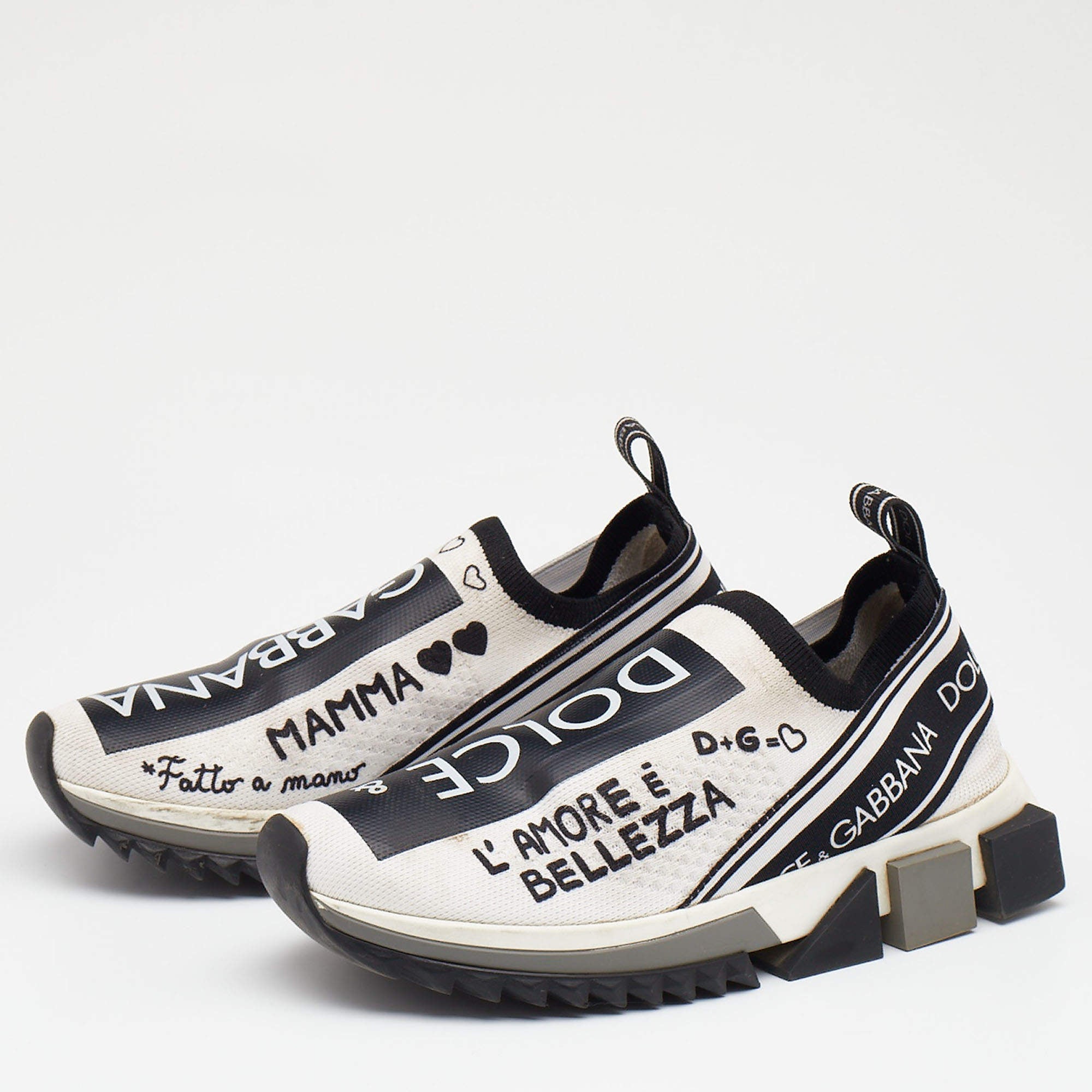 Graffiti Stretch Fabric Sorrento Slip On Sneakers