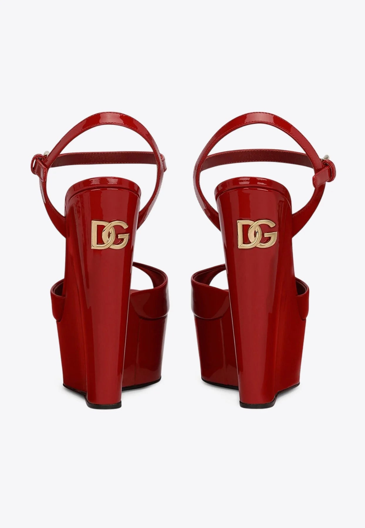 Bianca 105 Patent Leather Wedge Sandals