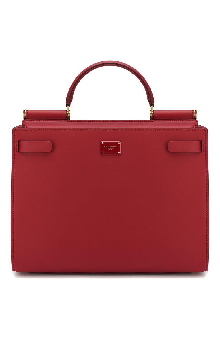 Dolce & Gabbana Borsa Red Small Calfskin Sicily 62 Bag - Vestir