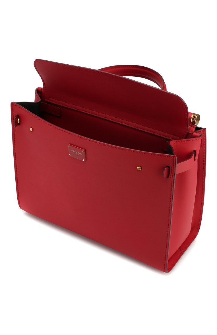 Dolce & Gabbana Borsa Red Small Calfskin Sicily 62 Bag - Vestir