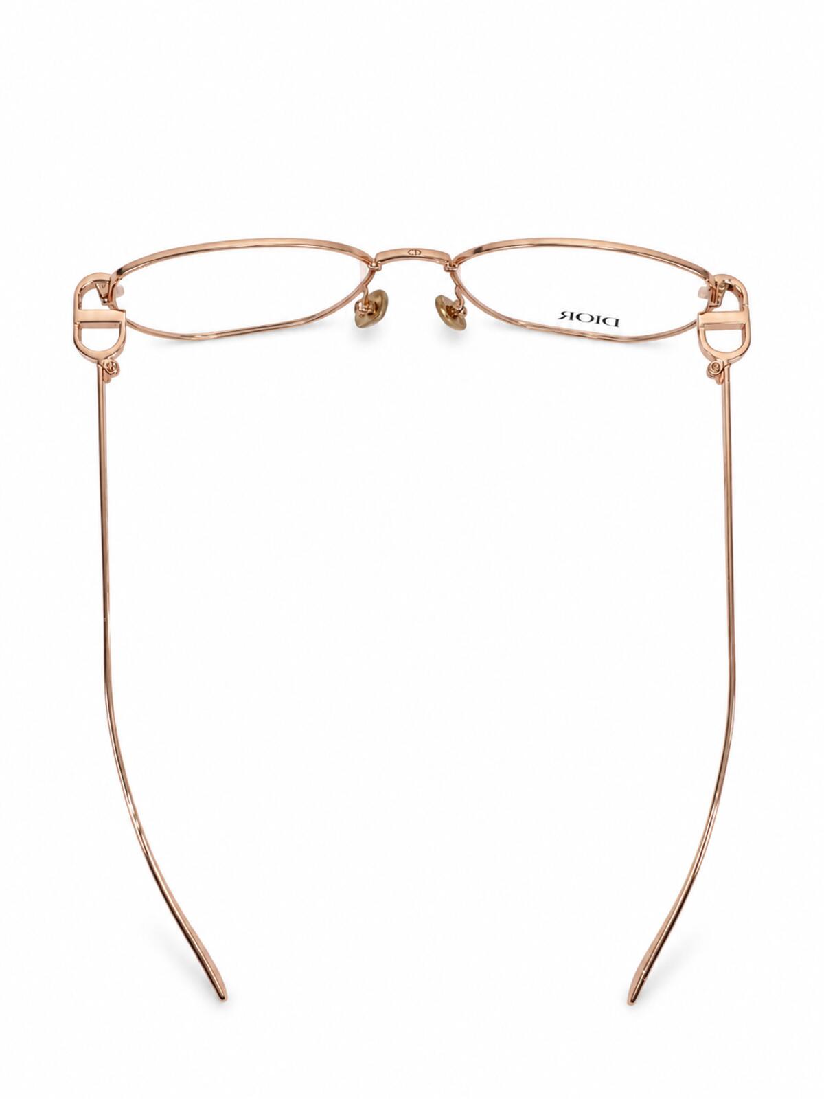 Christian Dior CDiorO S3F E000 Rose Gold Metal Eyeglasses 55-17 | New