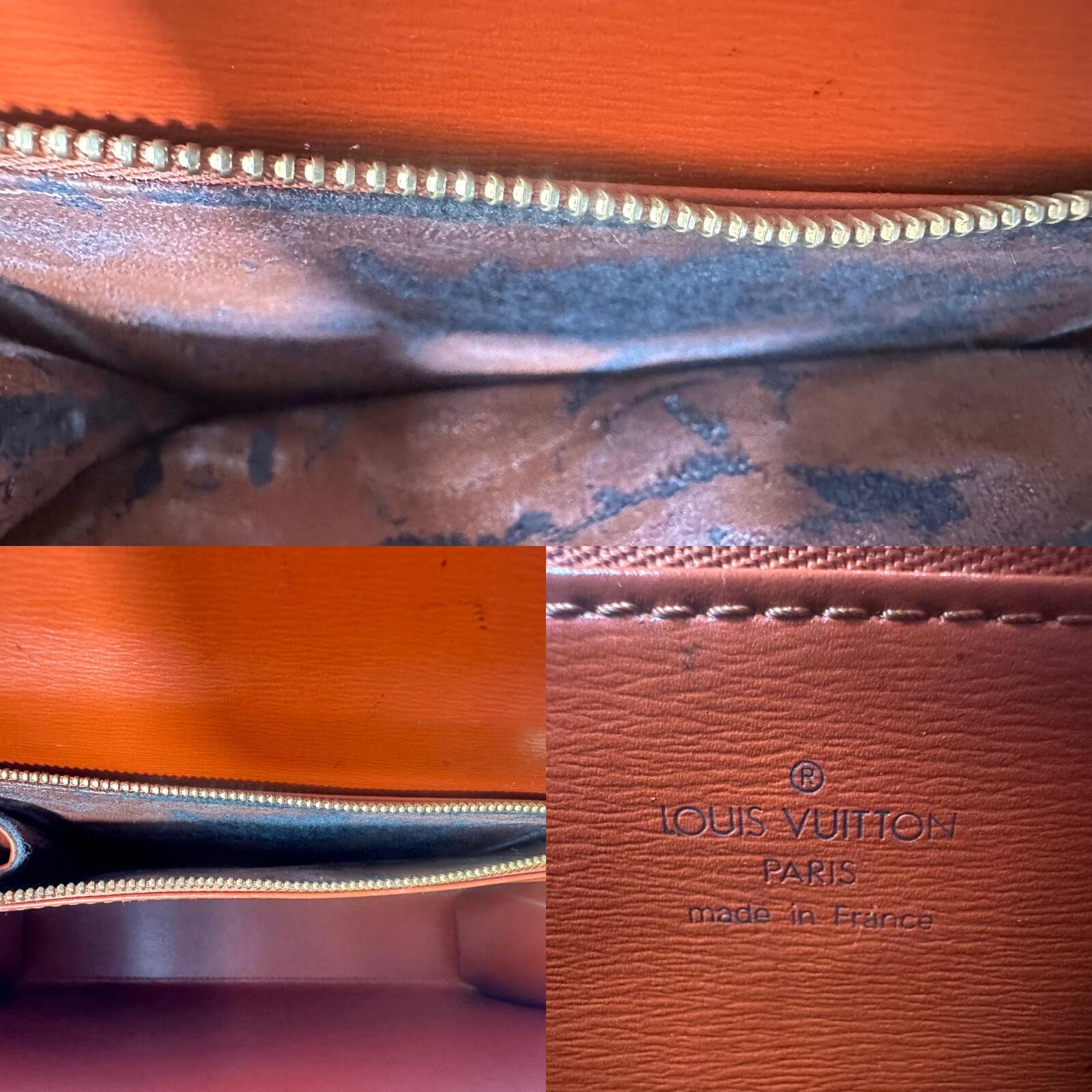 Louis Vuitton Vintage Malesherbes Epi Leather Cognac Top Handle Bag 1994 | Pre-Loved
