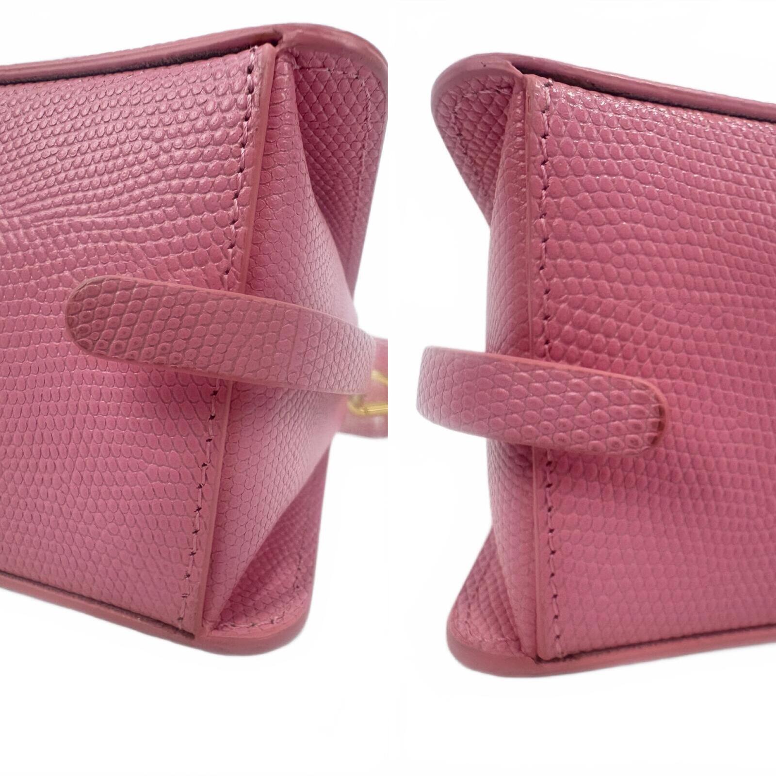 Wandler Georgia Pink Lizard-Embossed Leather Shoulder Bag | NWT